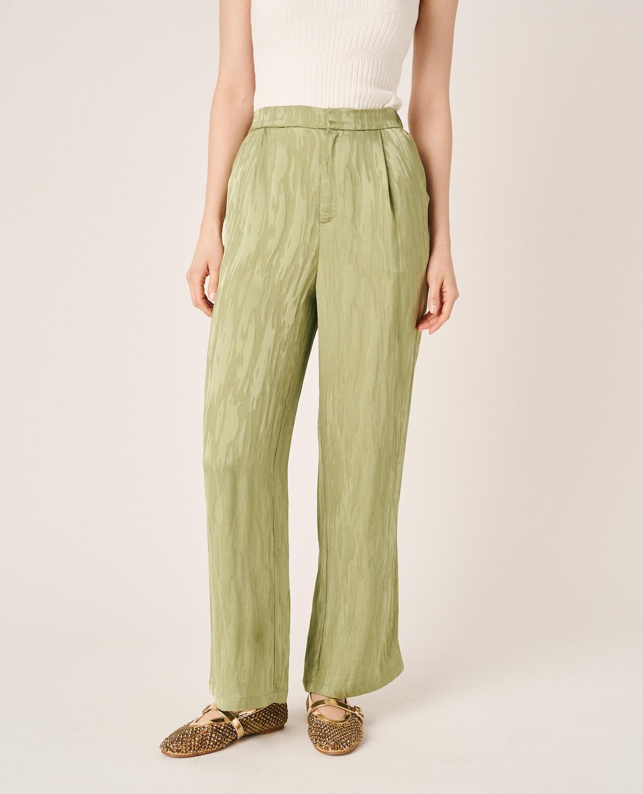 PANTALÓN TIRO ALTO TEXTURA