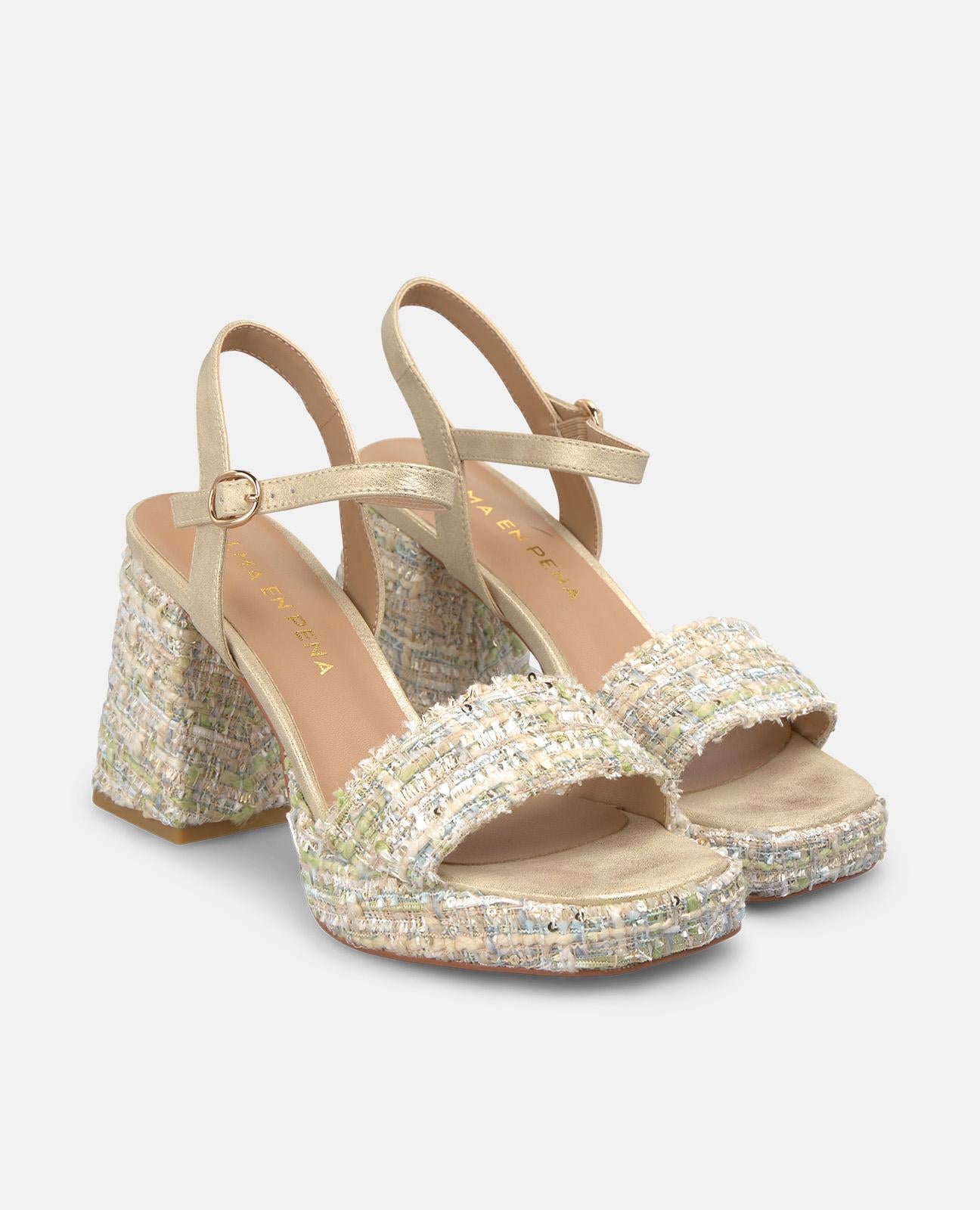 SANDALIA ALTA MULTICOLOR