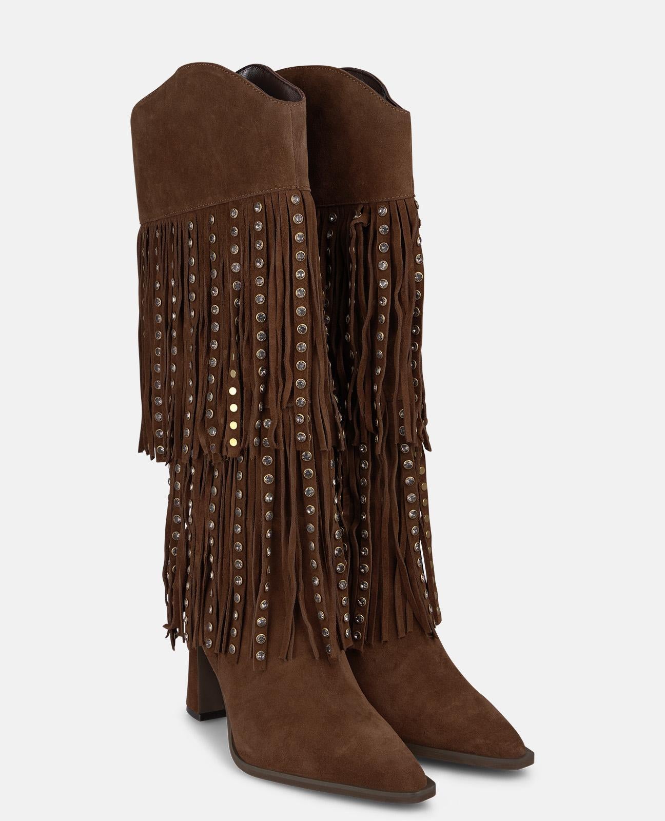 BOTA COWBOY DE ANTE CON FLECOS