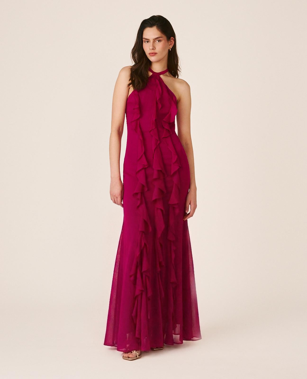 VESTIDO LARGO LISO