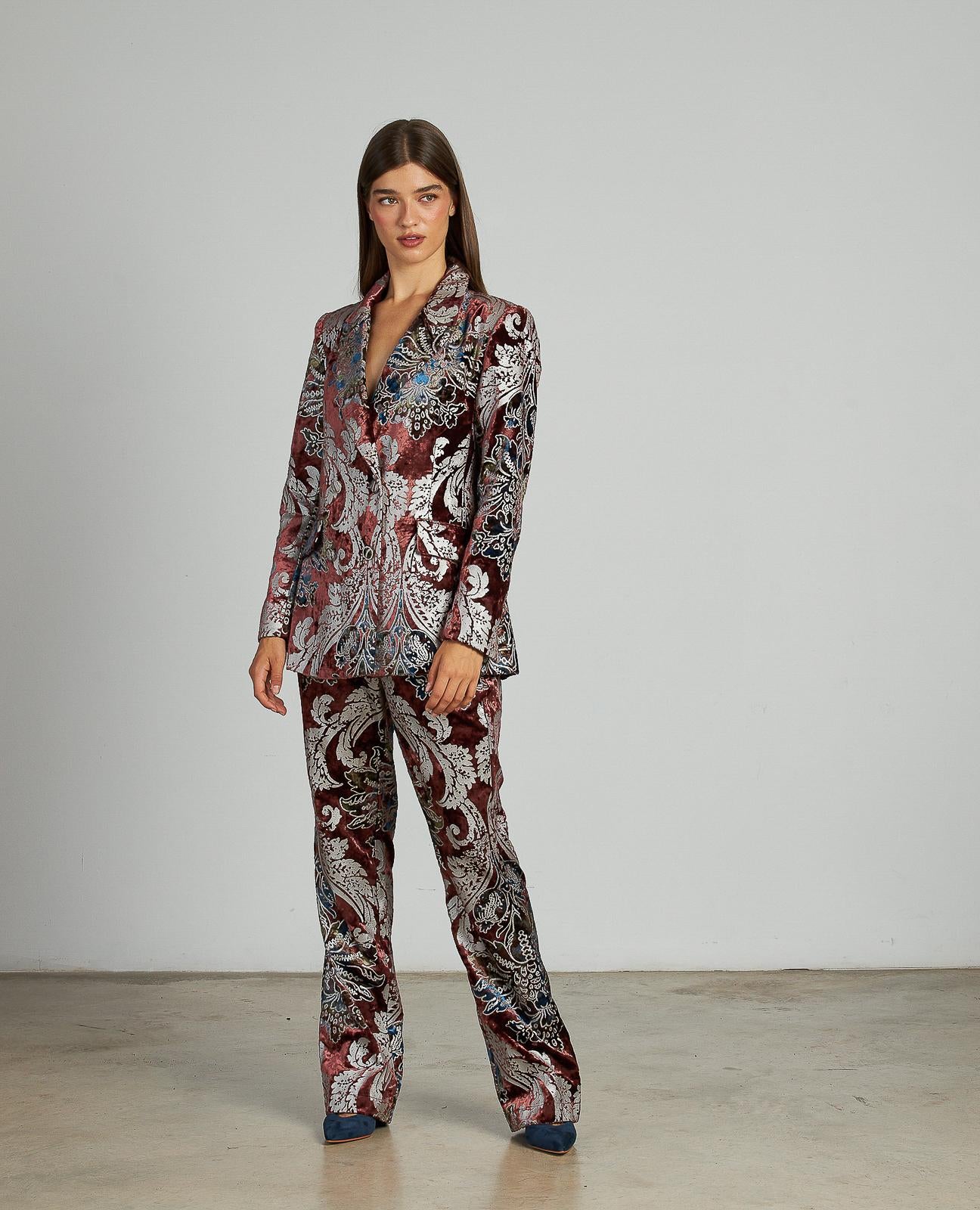 PANTALÓN RECTO EFECTO TERCIOPELO