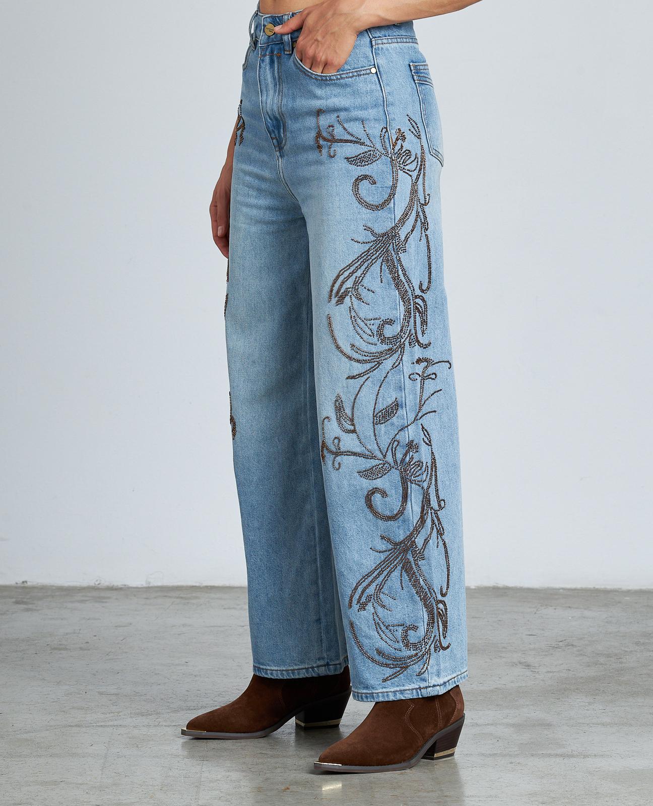 PANTALÓN DENIM DETALLES