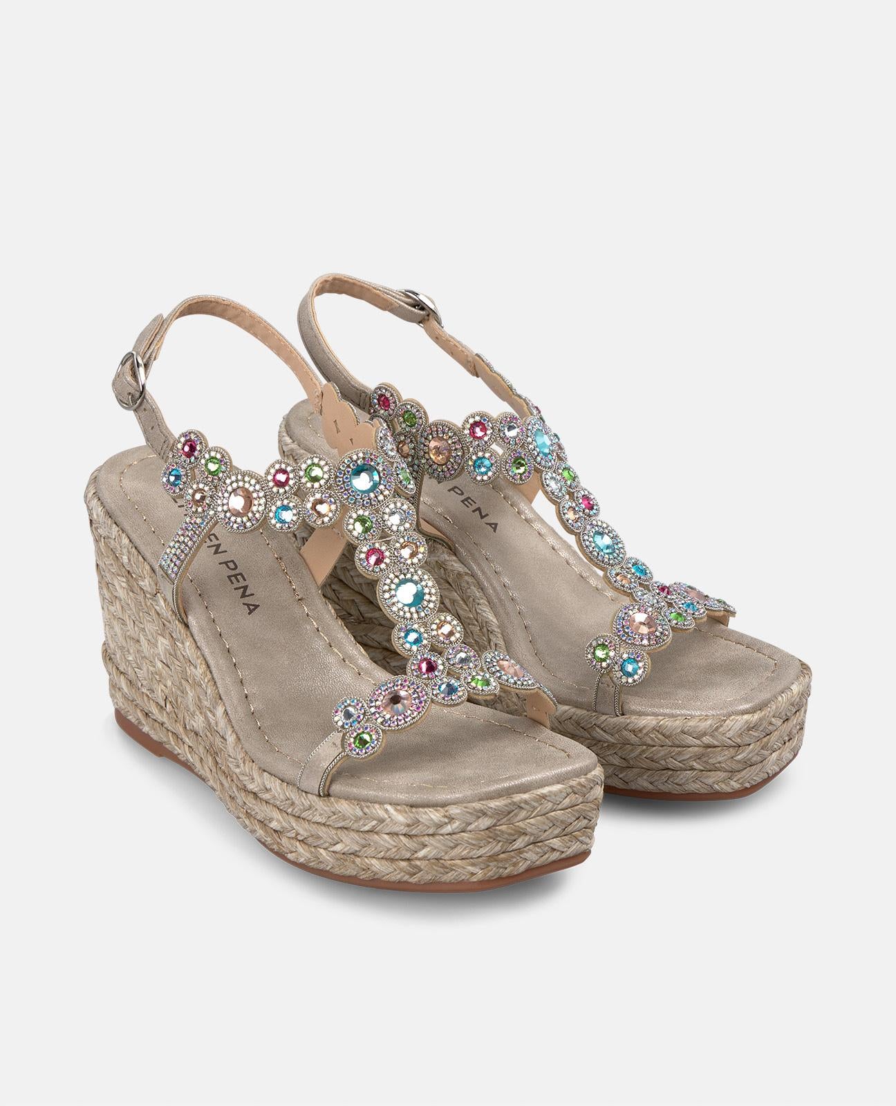 CUÑA ALTA CON ABALORIOS