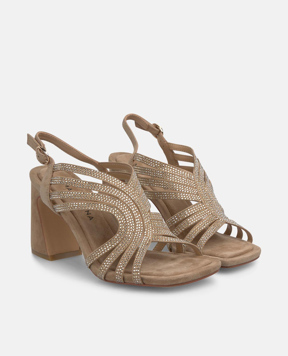 SANDÁLIA DE SALTO ALTO EM FORMA DE FUNIL