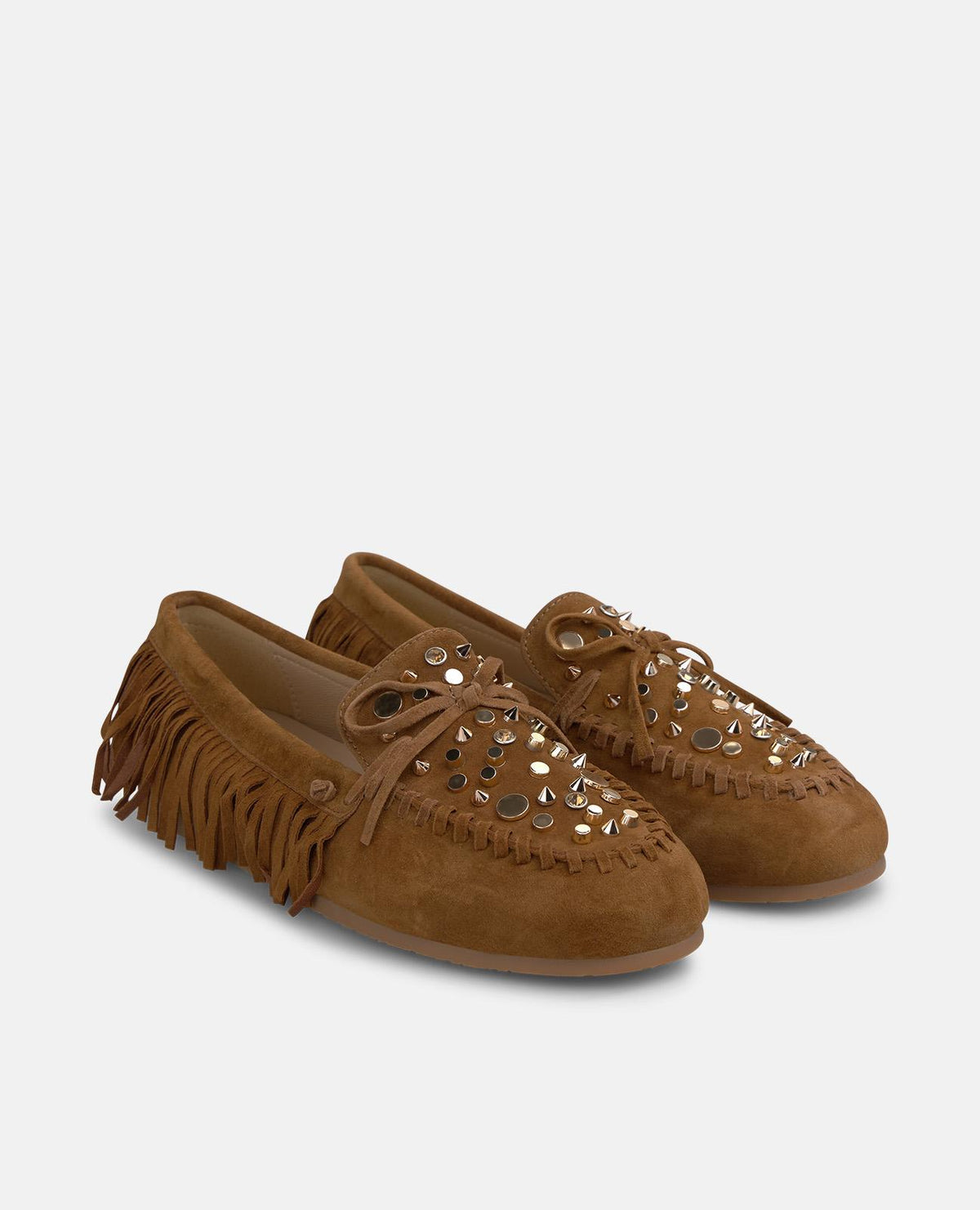MOCASÍN DE ANTE CON FLECOS