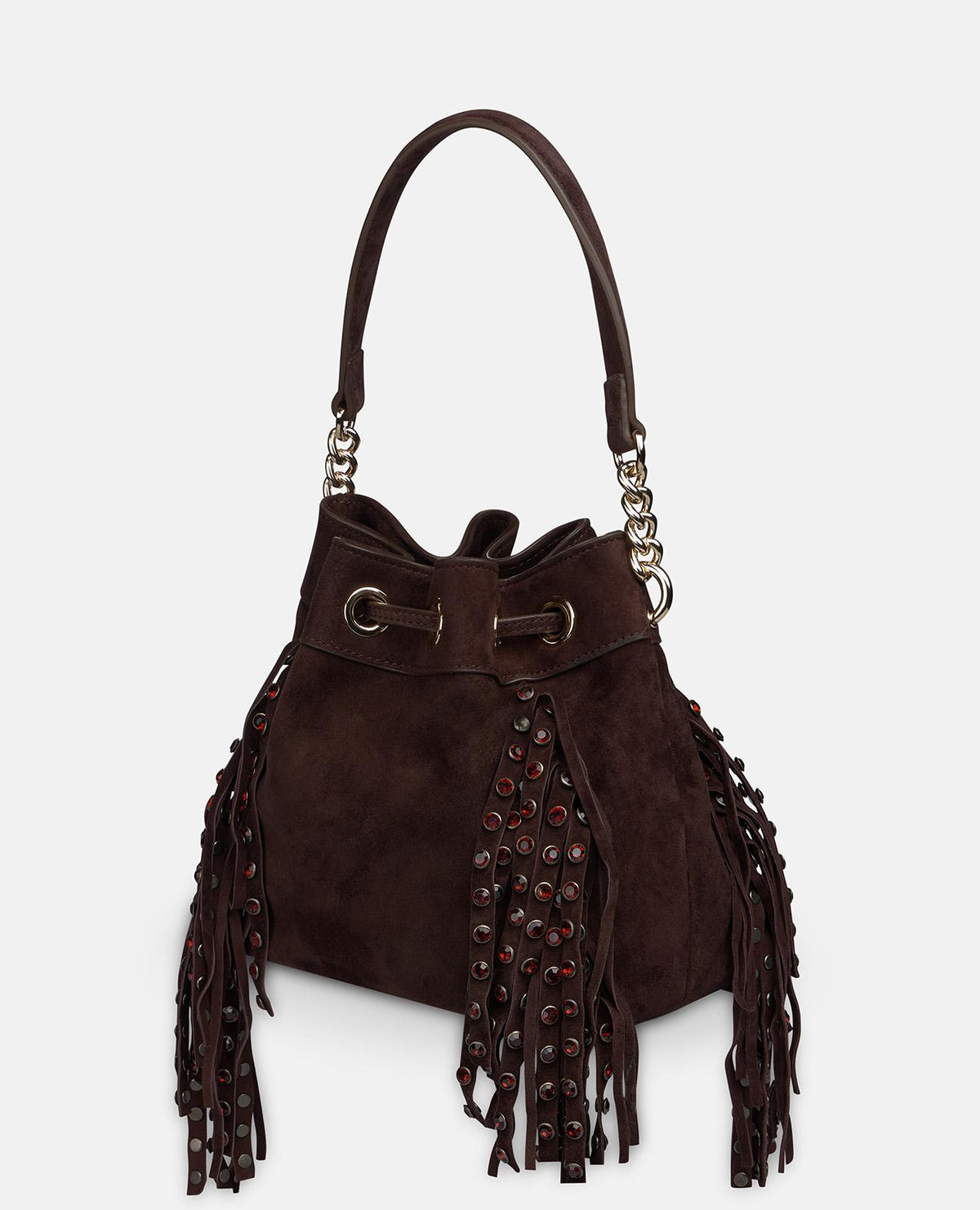 SUEDE CANDY BAG WITH FRINGE