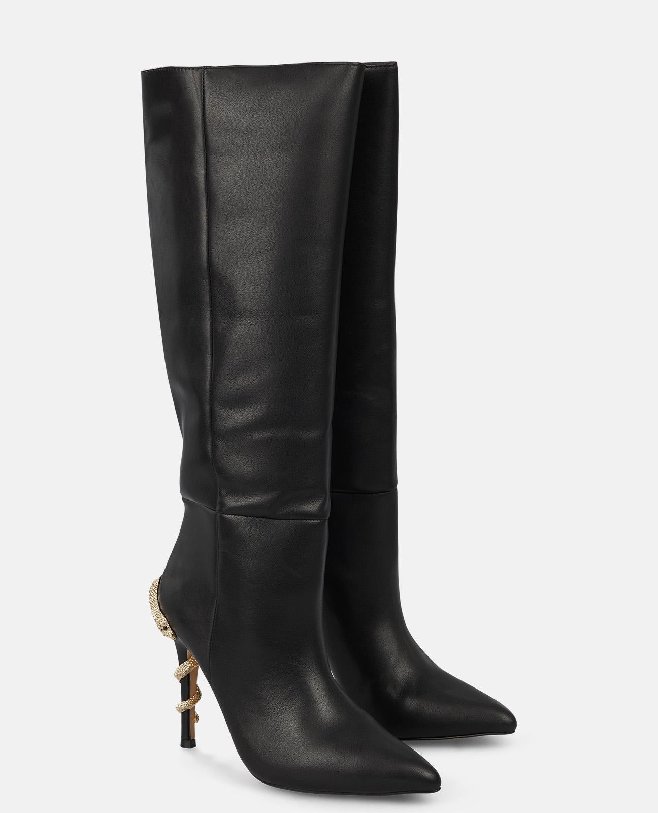 BOTA CON SERPIENTE TACÓN