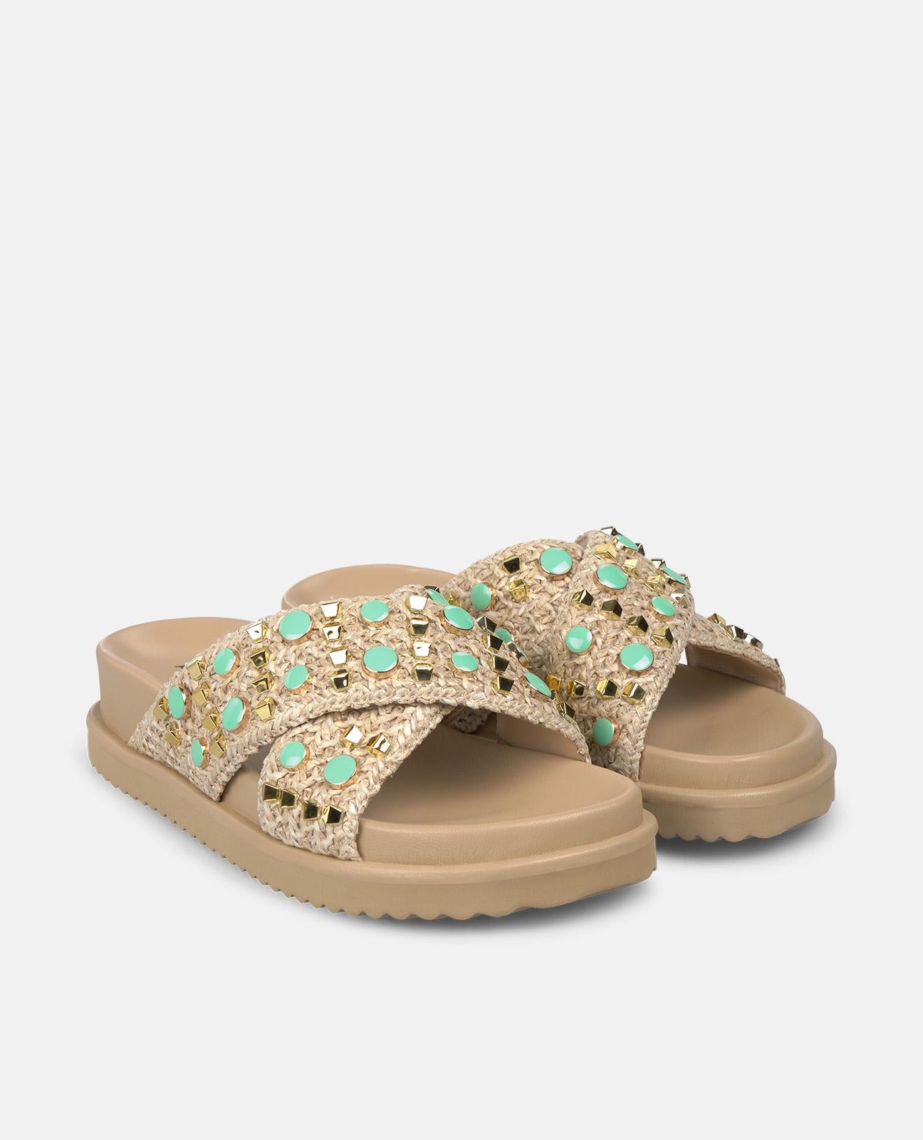 SANDALIA PLATAFORMA DOBLE TIRA CRUZADA