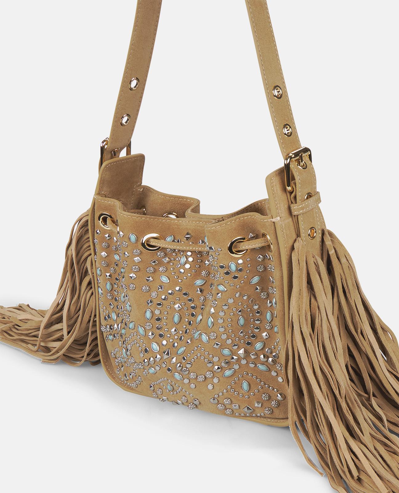 SAC CLOUTÉ AVEC FRANGES
