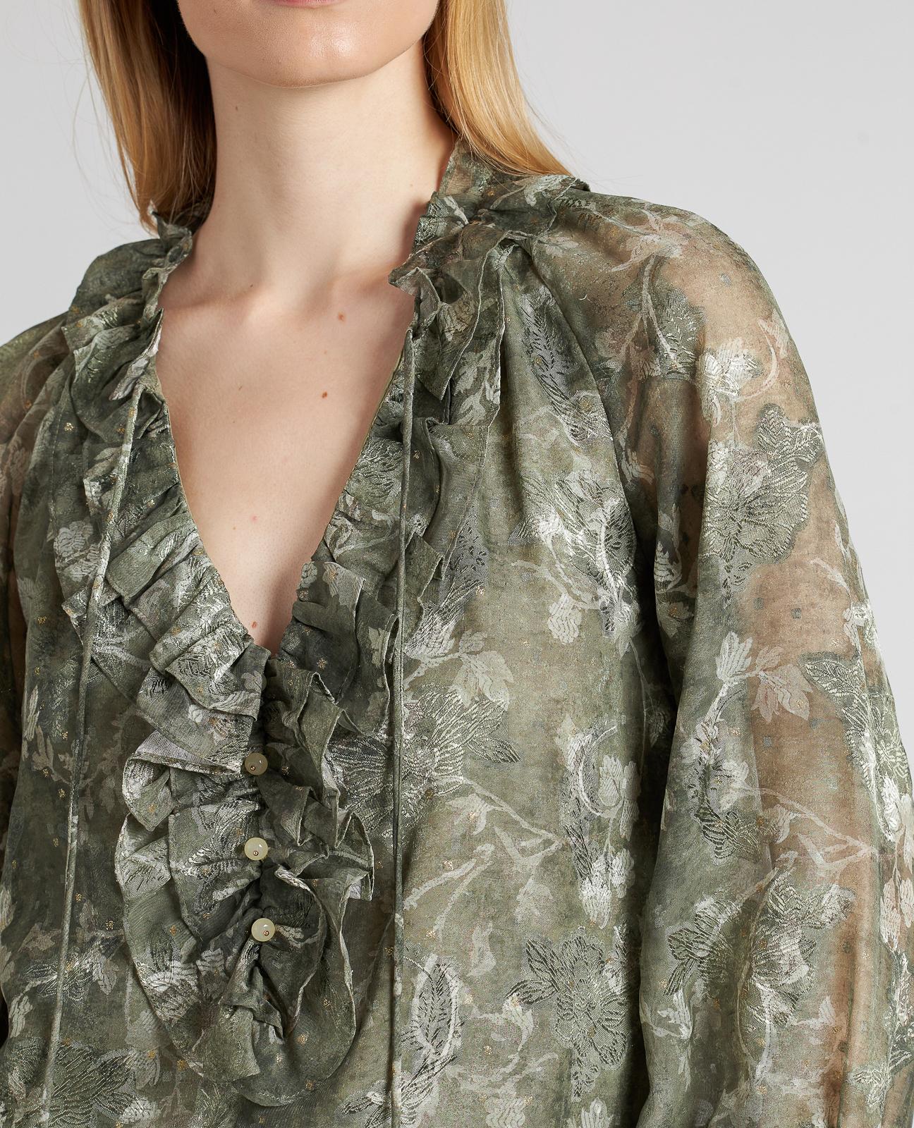 BLUSA CUELLO VOLANTES