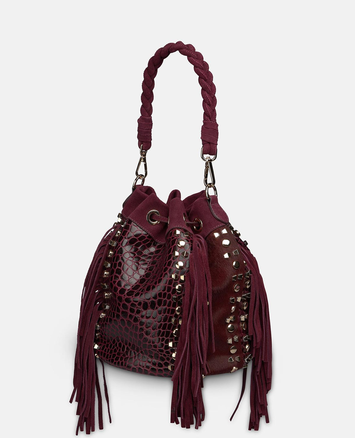 BOLSO BOMBONERA PIEL EFECTO SERPIENTE