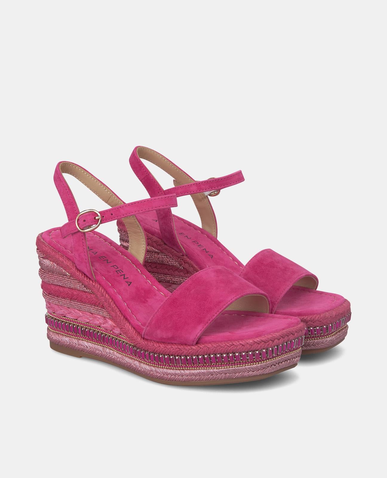 WEDGE WITH RHINESTONES