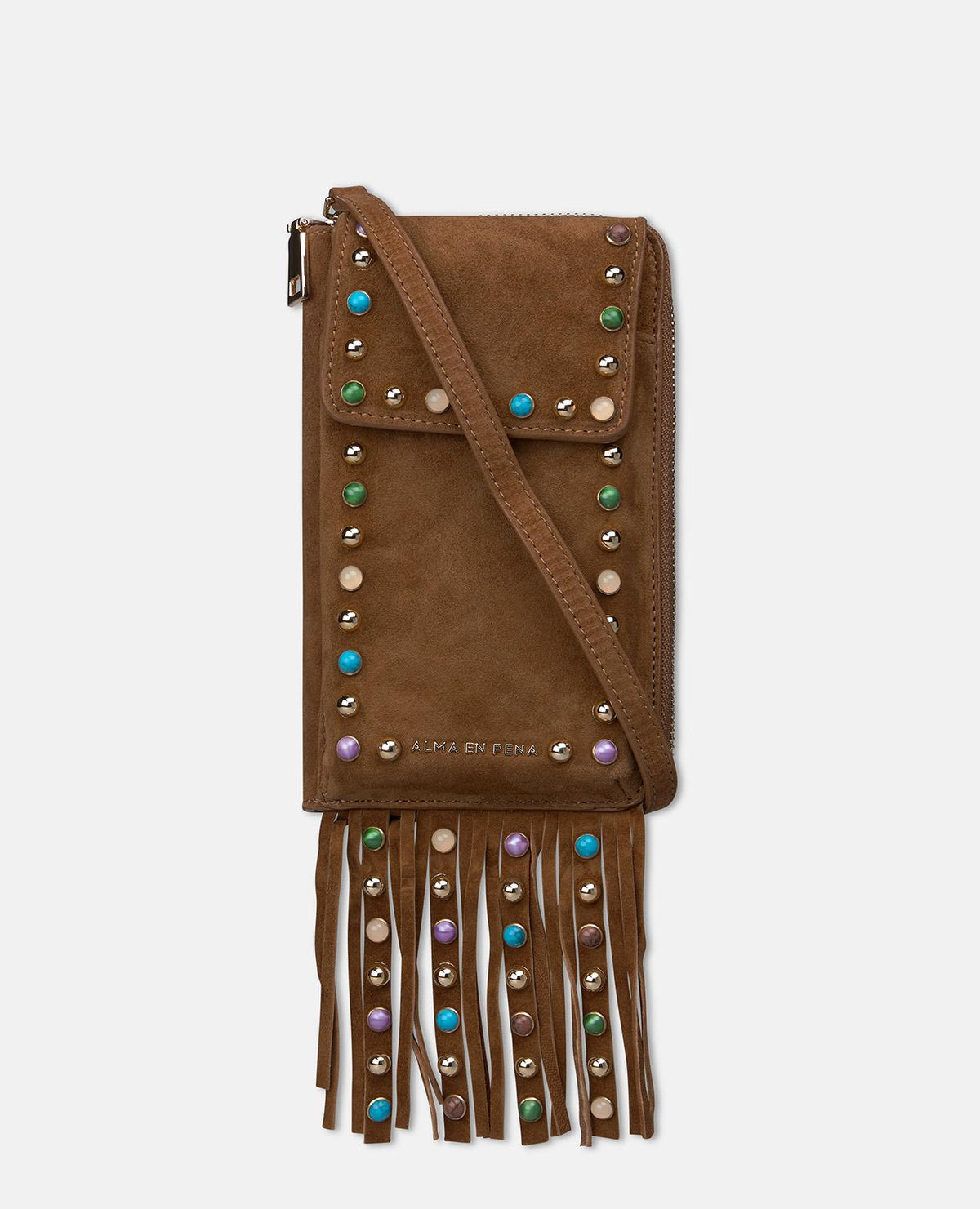 BOLSO CARTERA NATALIA ANTE PEDRERÍA COLORES