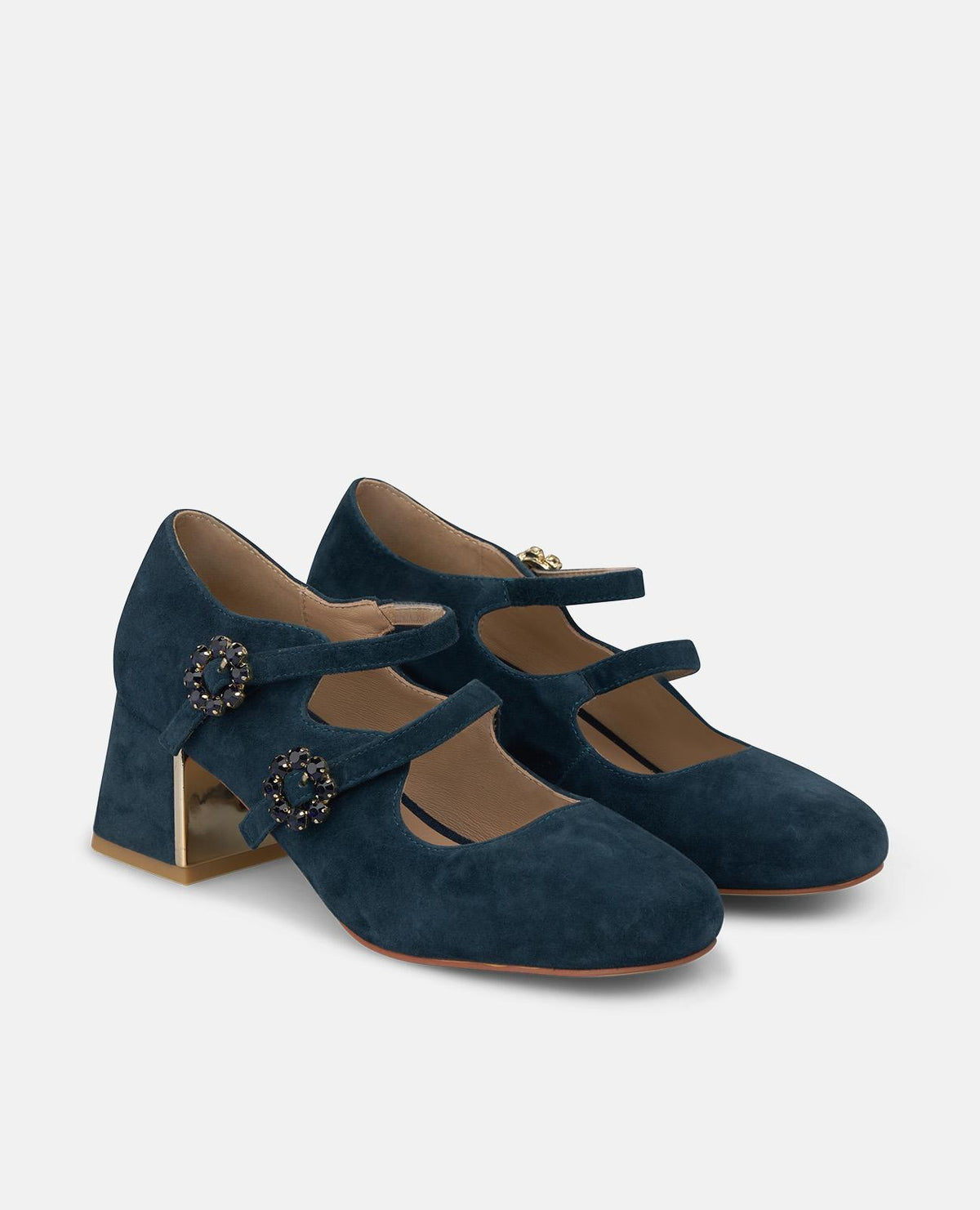 SCARPA IN PELLE SCAMOSCIATA CON FIBBIA