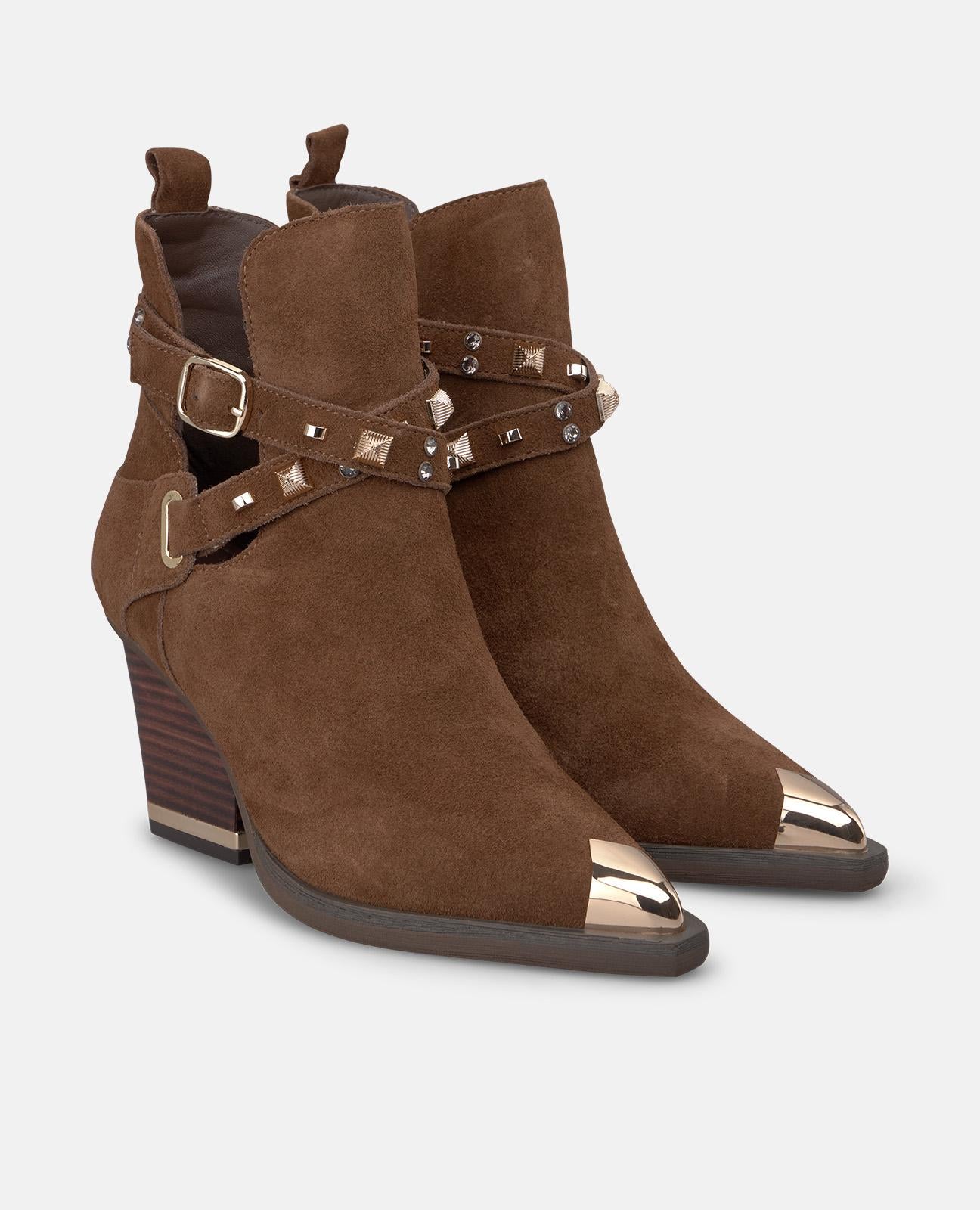 STUDDED AND BUCKLE BOOTIE