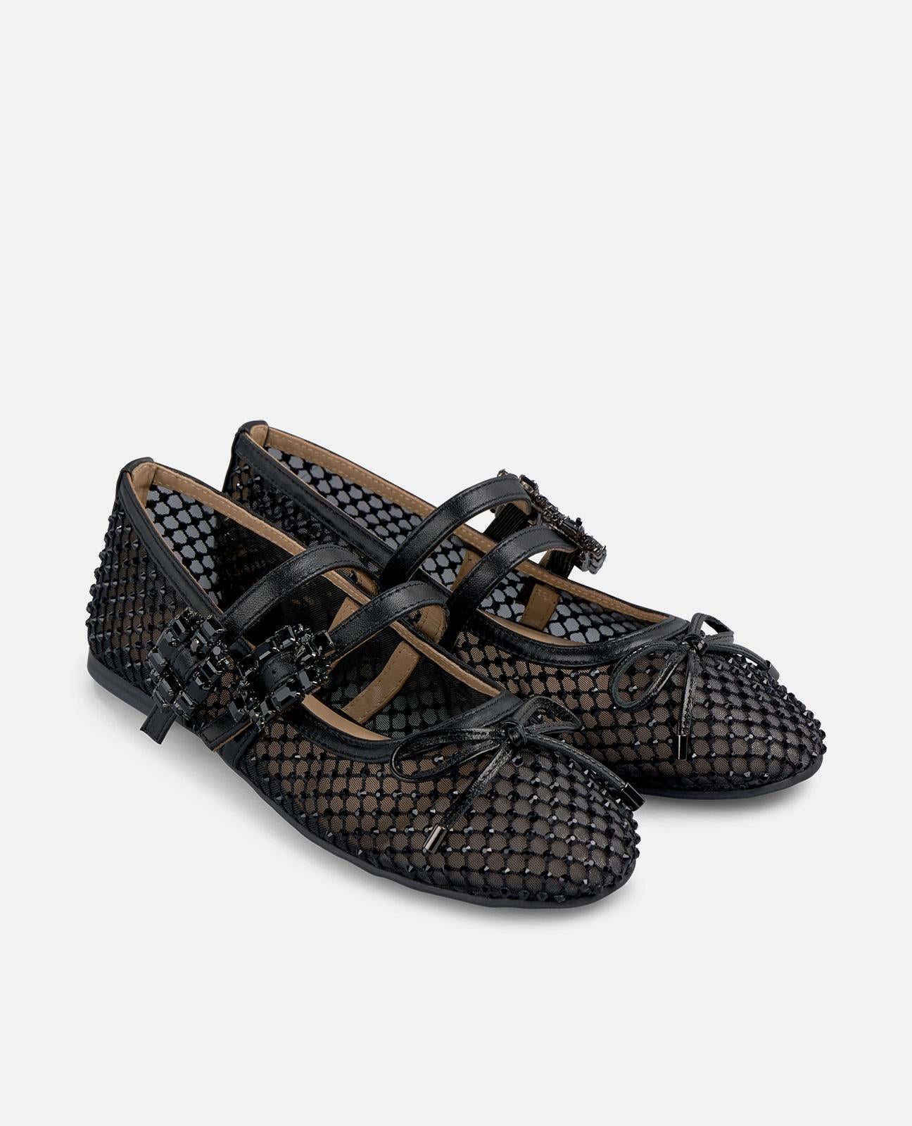 BALLERINA ROSSA FIBBIE STRASS