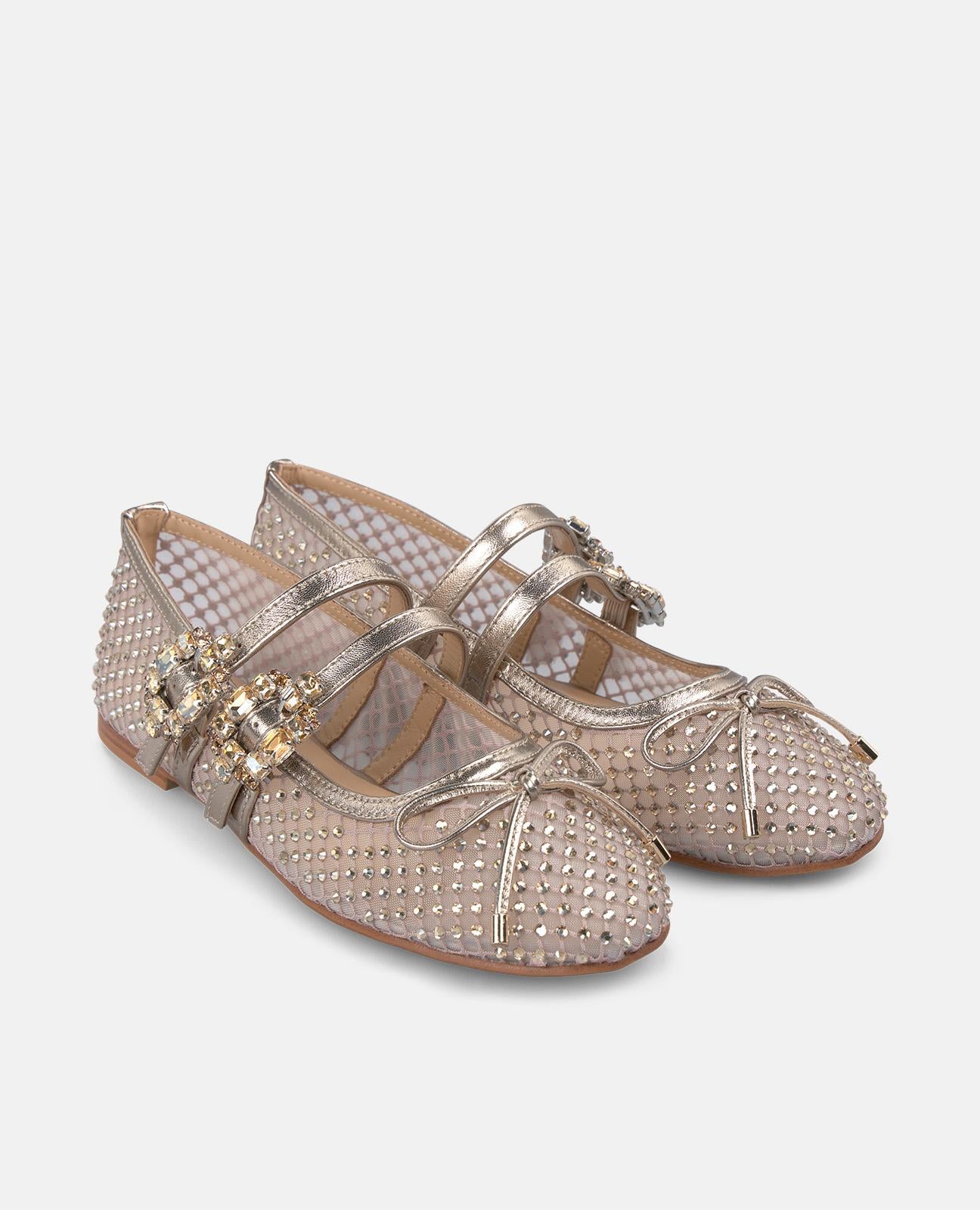 BALLERINA ROSSA FIBBIE STRASS