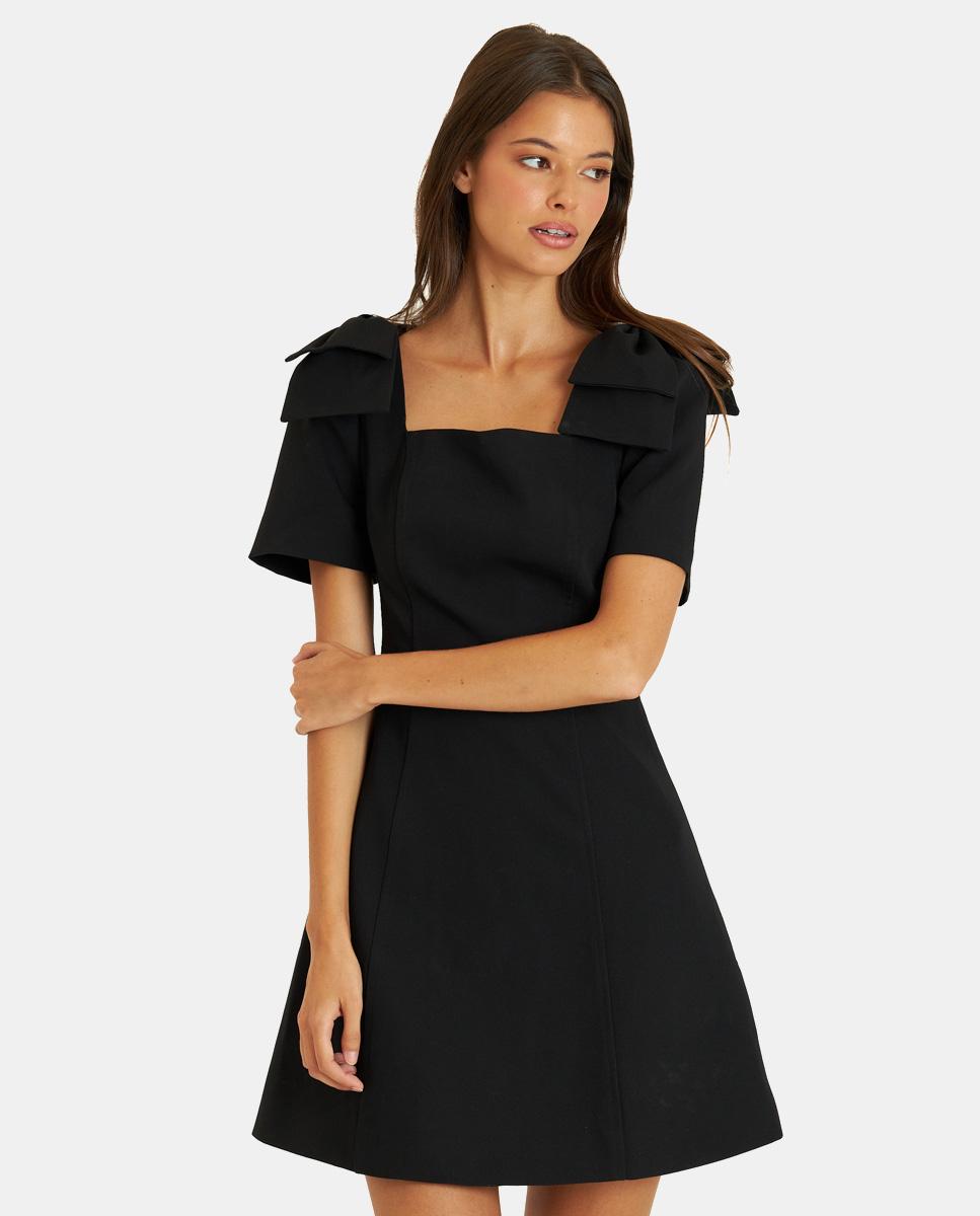 SHORT DRESS WITH BOWS