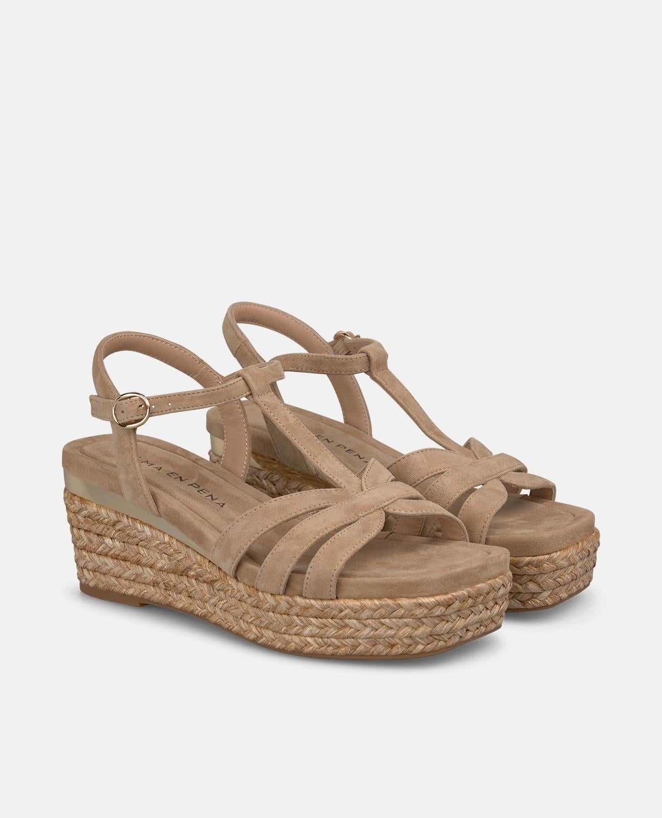 SANDALIA ESPARTO PEDRERIA