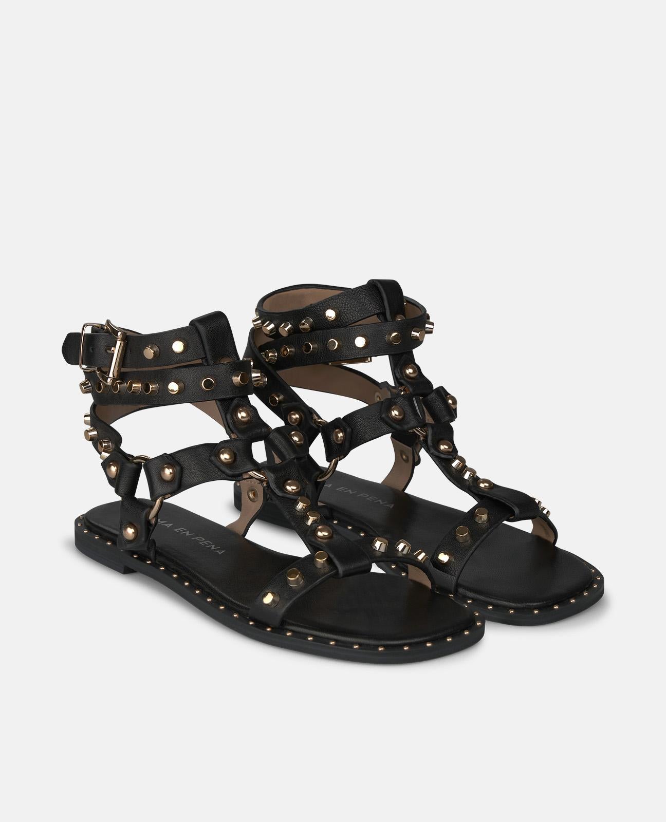 SANDALIA ESTILO GRIEGO TACHAS