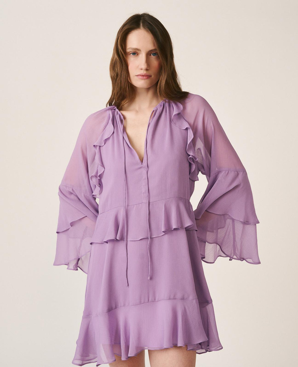 VESTIDO MANGA ACAMPANADA