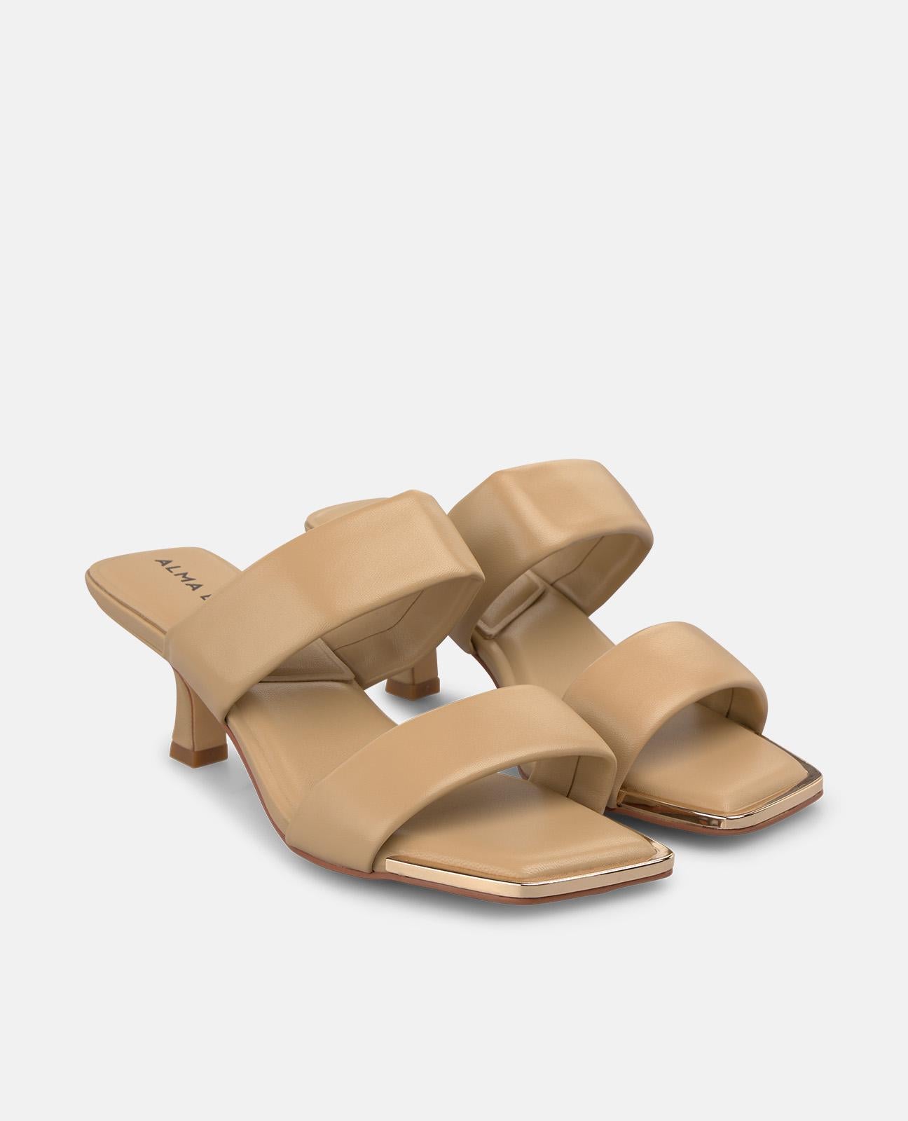 SANDALIA DOBLE TIRA EN NAPA