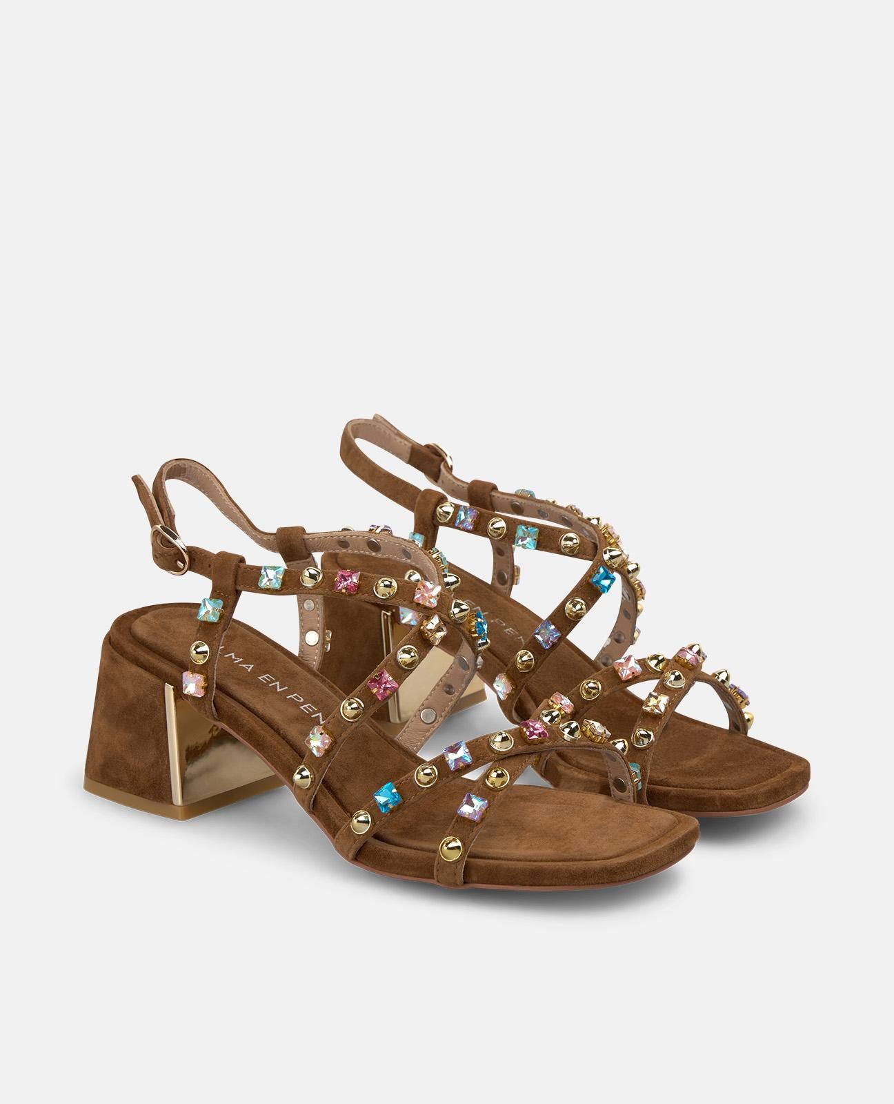 SANDALIA TACHUELAS BRILLANTES