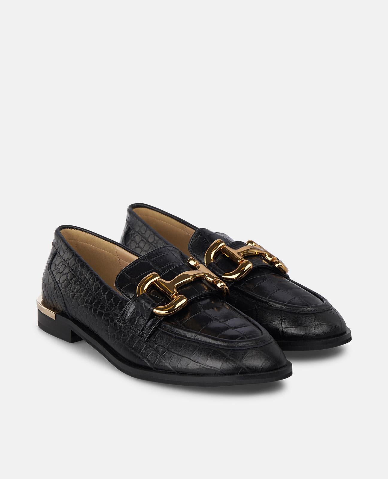 MOCASÍN ESTRIBO METALIZADO