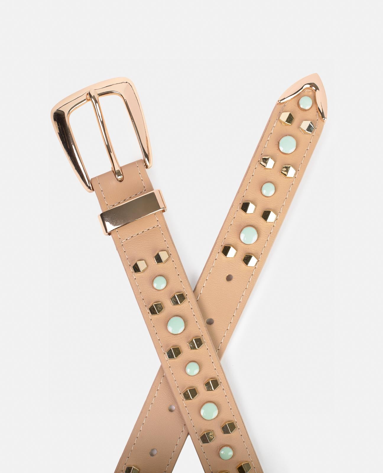 CINTURÓN TACHUELAS MULTICOLOR