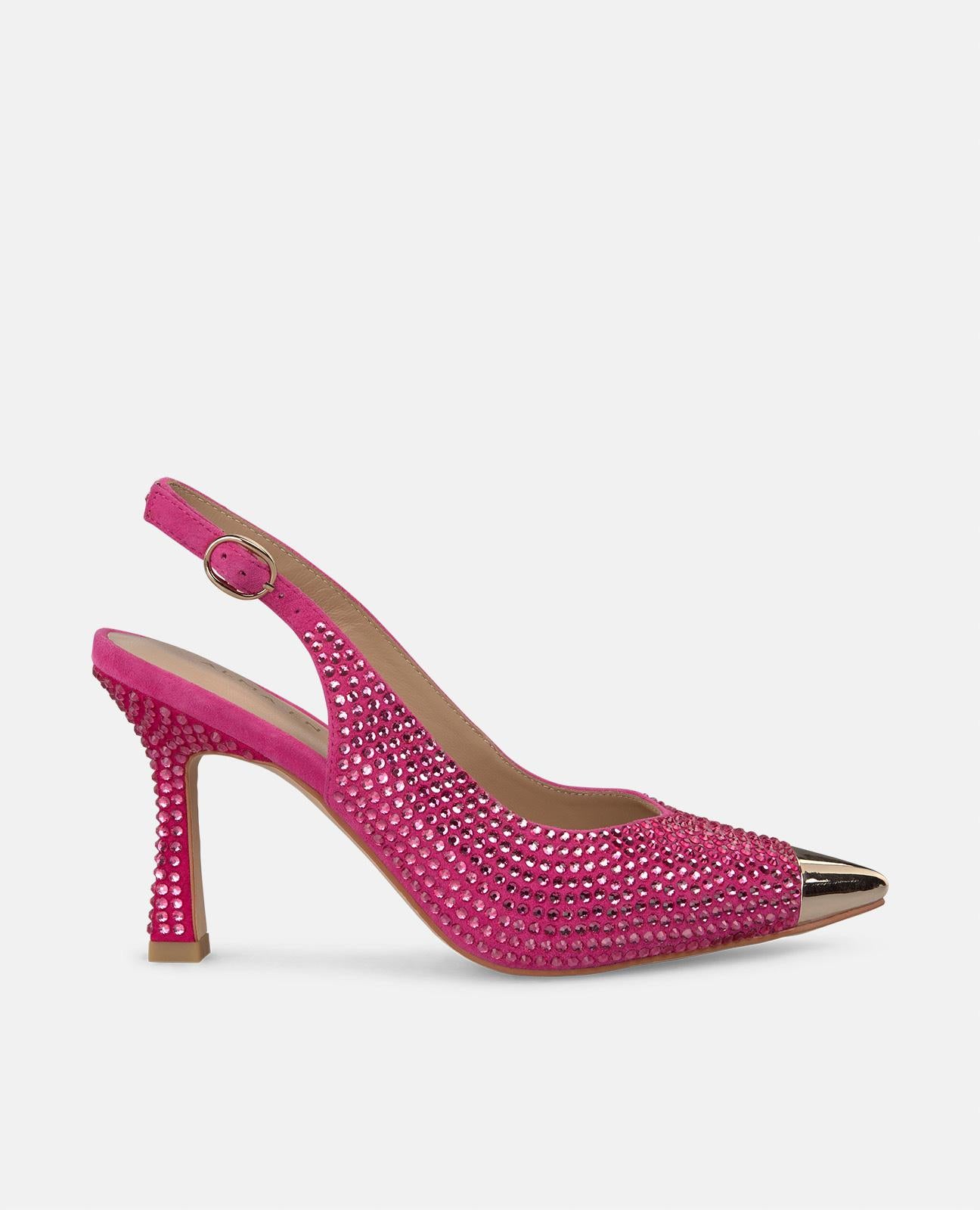 ZAPATO TACÓN PUNTERA METALIZADA