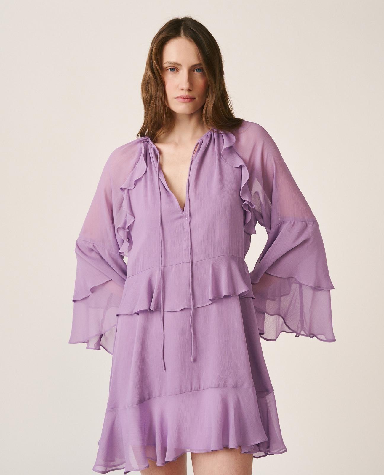 VESTIDO MANGA ACAMPANADA