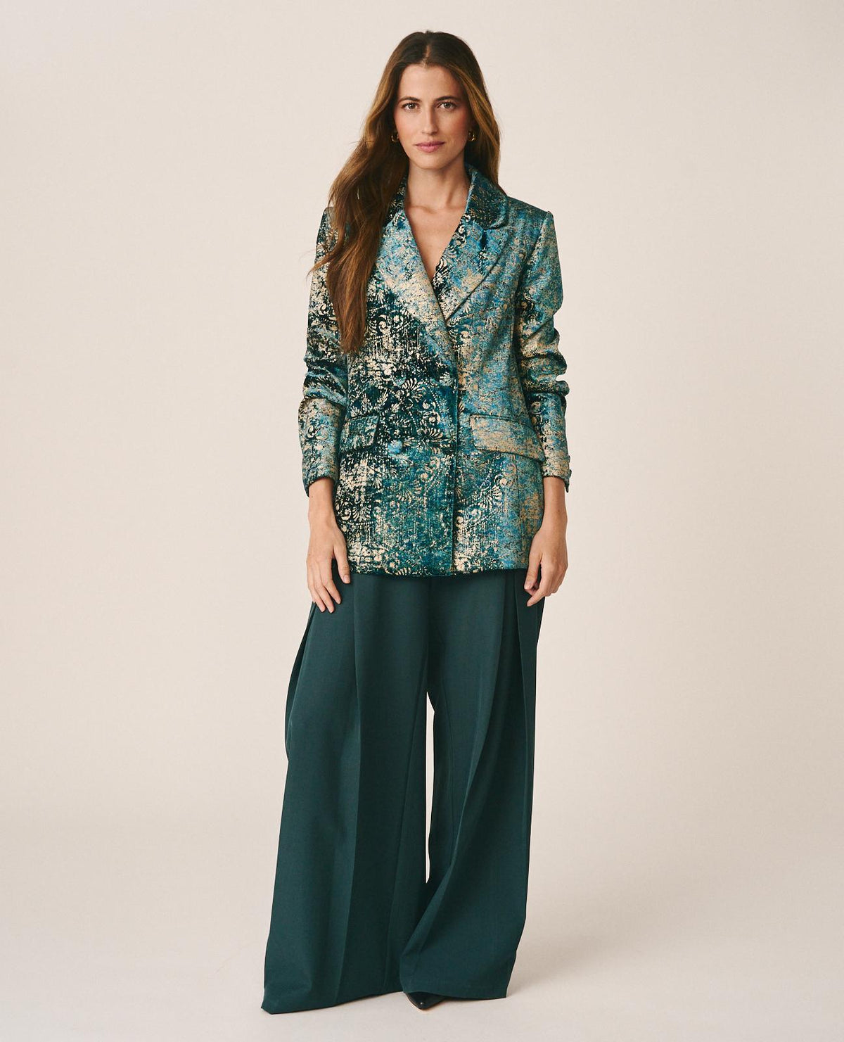 BLAZER TERCIOPELO ESTAMPADO