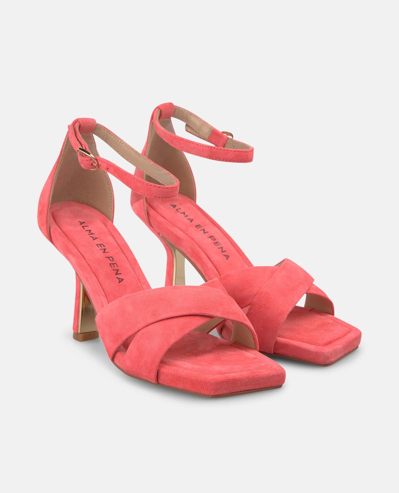 SANDALIA TACON TIRAS CRUZADAS