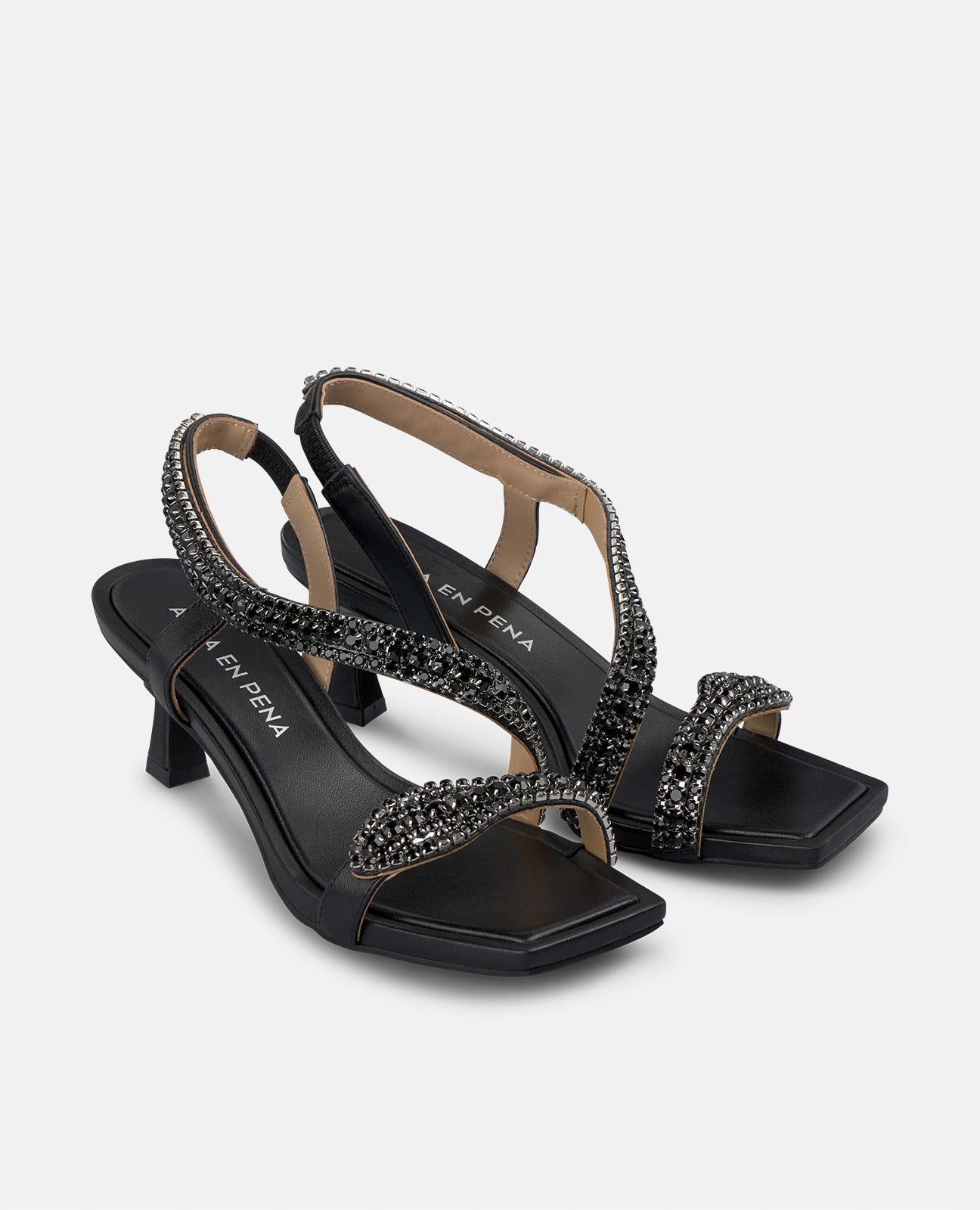 SANDÁLIA COM SALTO DE COBRA MINI