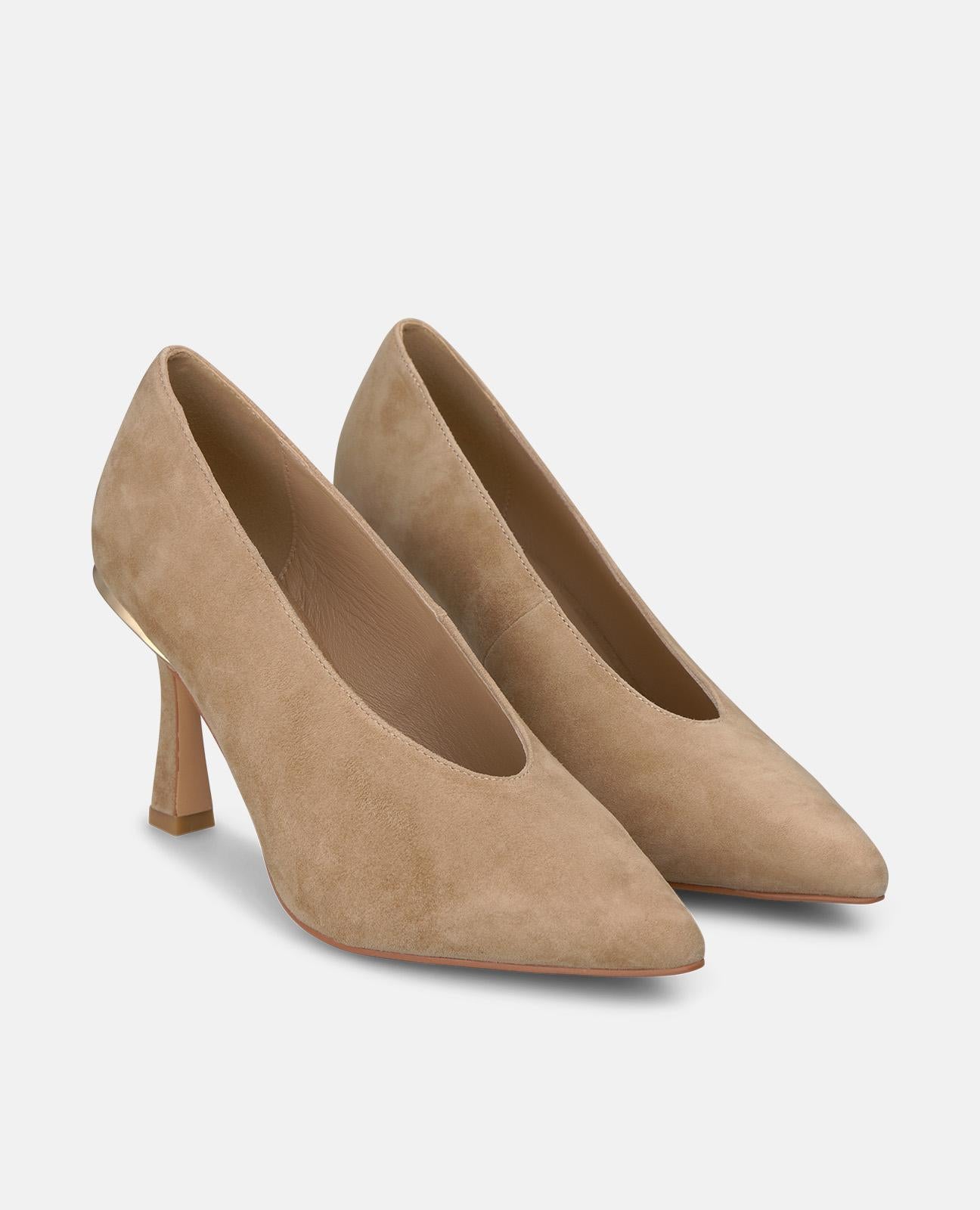 ZAPATO TACÓN DE ANTE