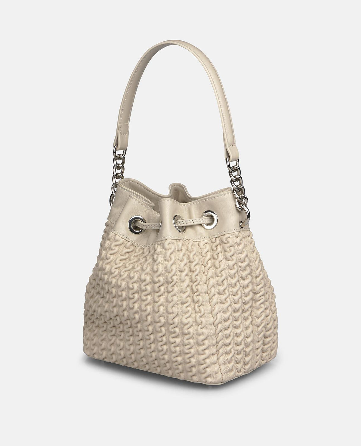 BORSA A FORMA DI CONFEZIONE DI CIOCCOLATINI IN PELLE TESTURIZZATA