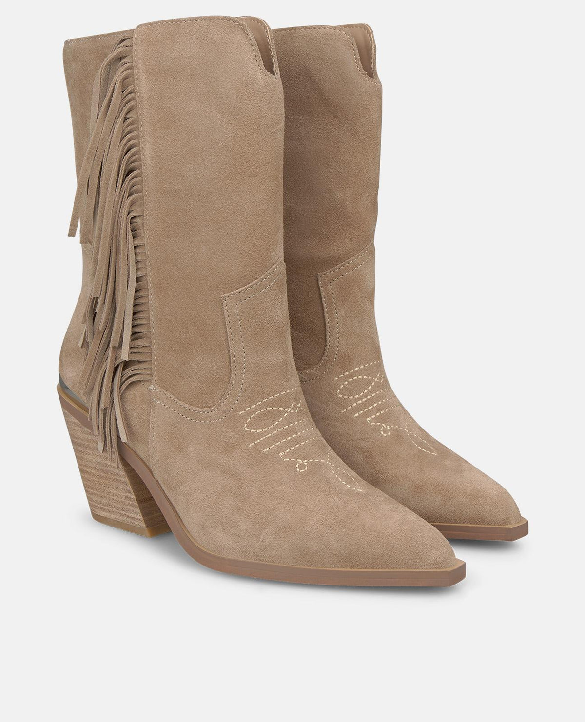 BOTA COWBOY DE PIEL CON FLECOS