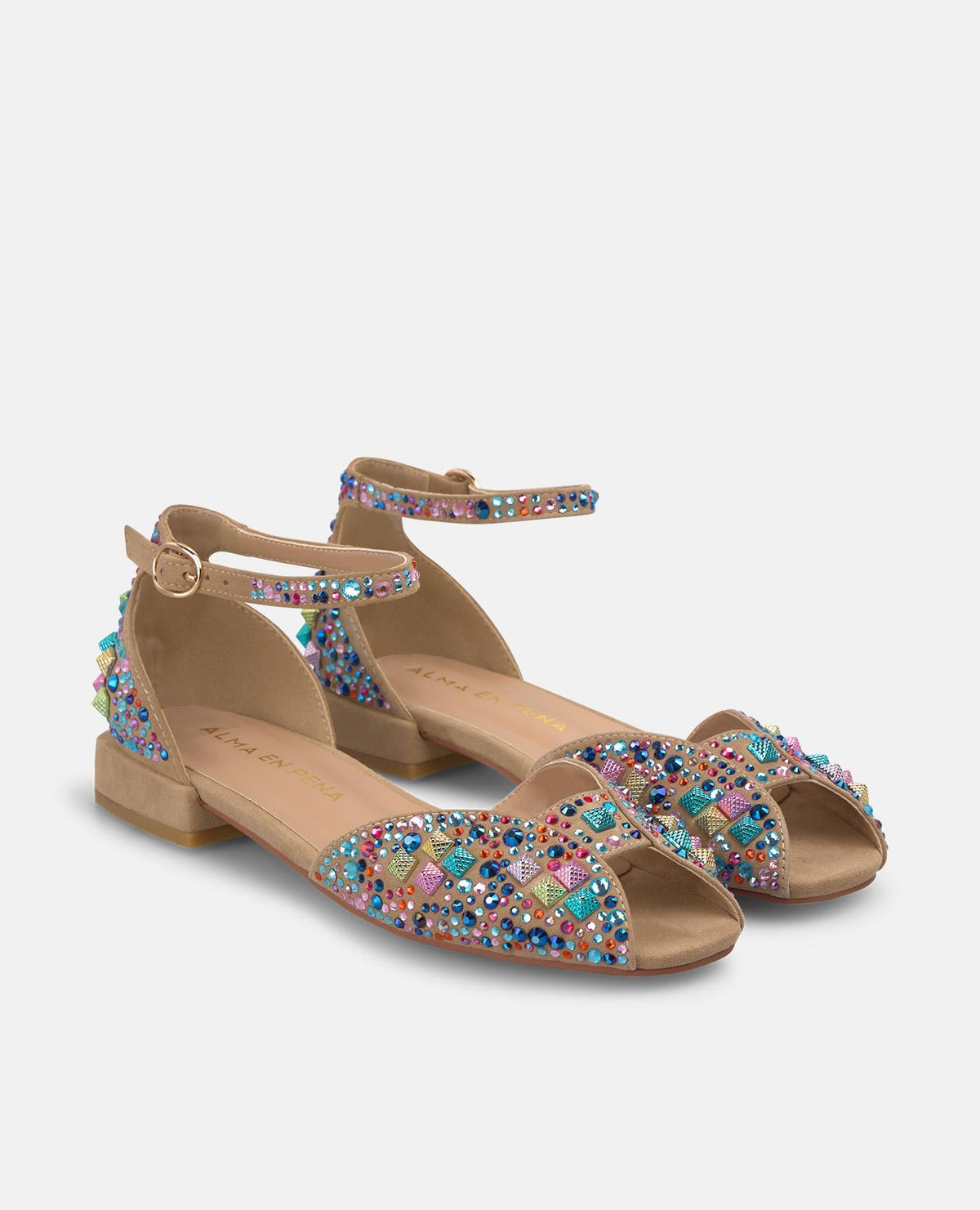 BRACCIALE A MAGLIA CON STRASS A FORMA DI GRANCHIO
