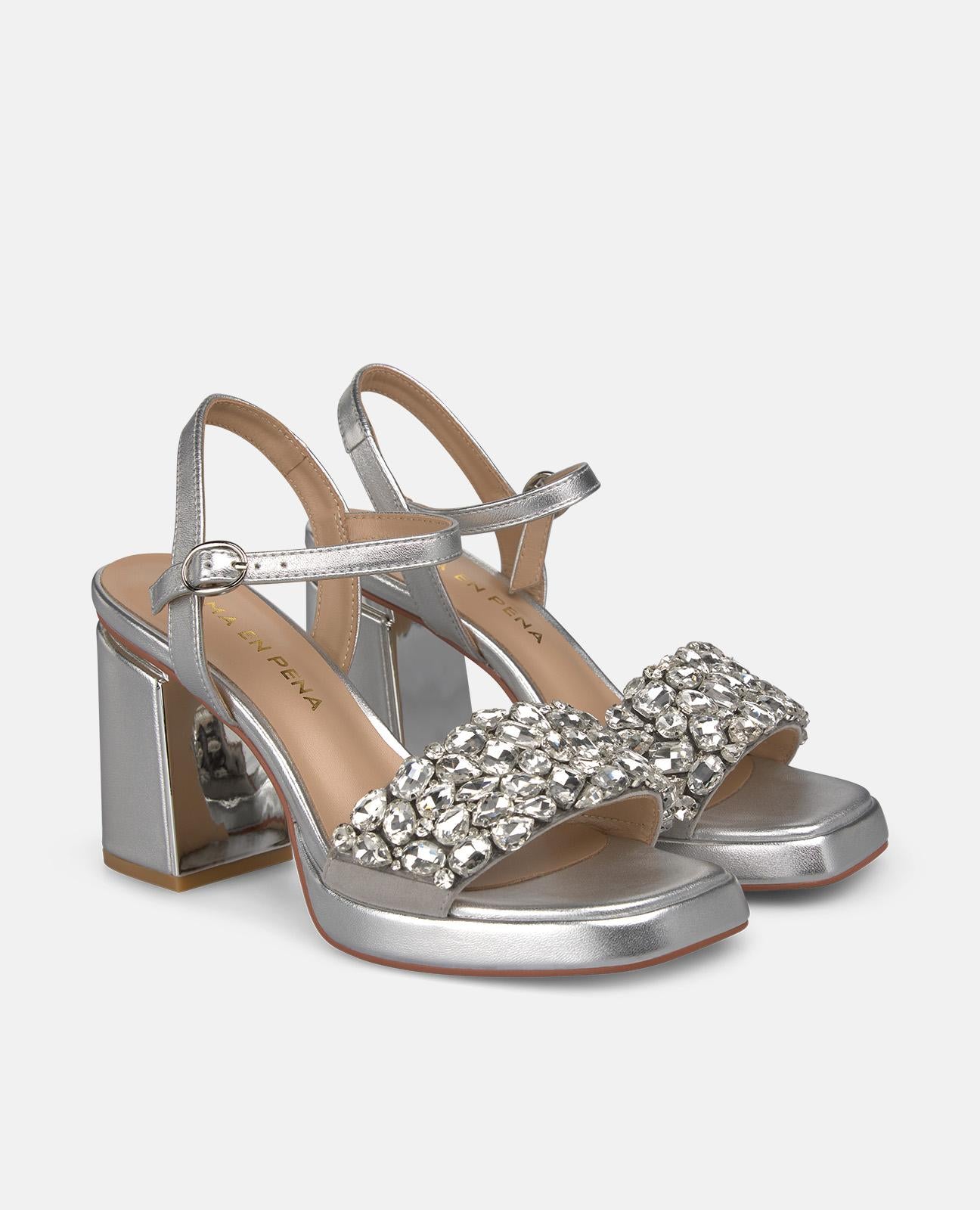 SANDALIA PEDRERIA FRONTAL