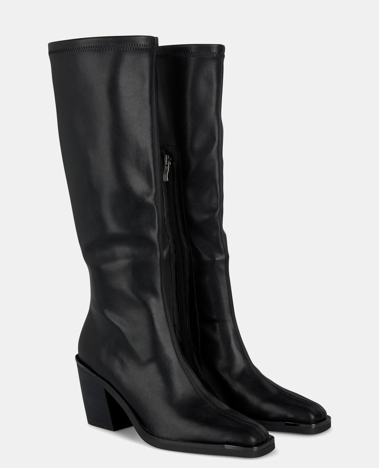 BOTTE À TALON À BOUT CARRÉ