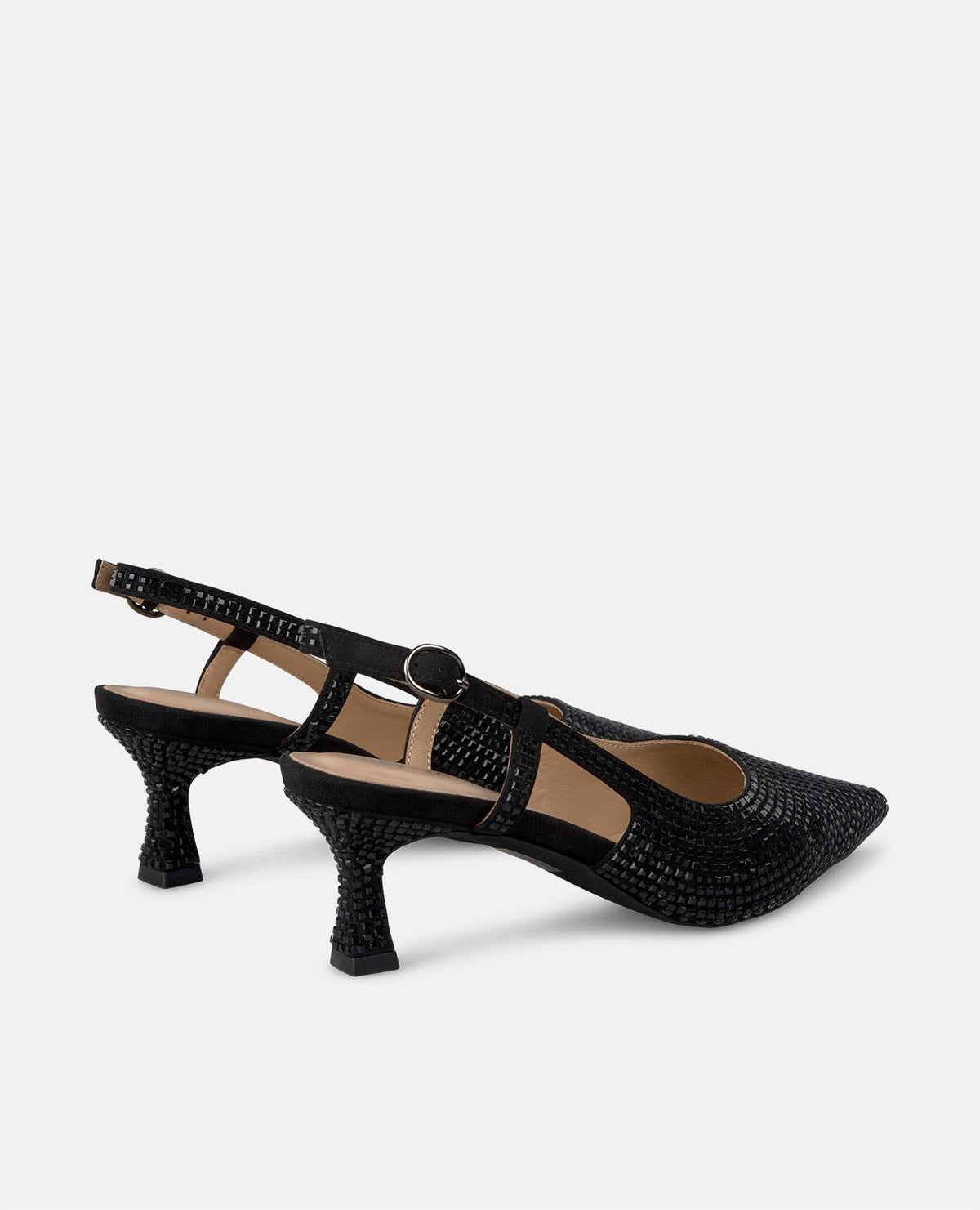ZAPATO KITTEN CON PEDRERÍA