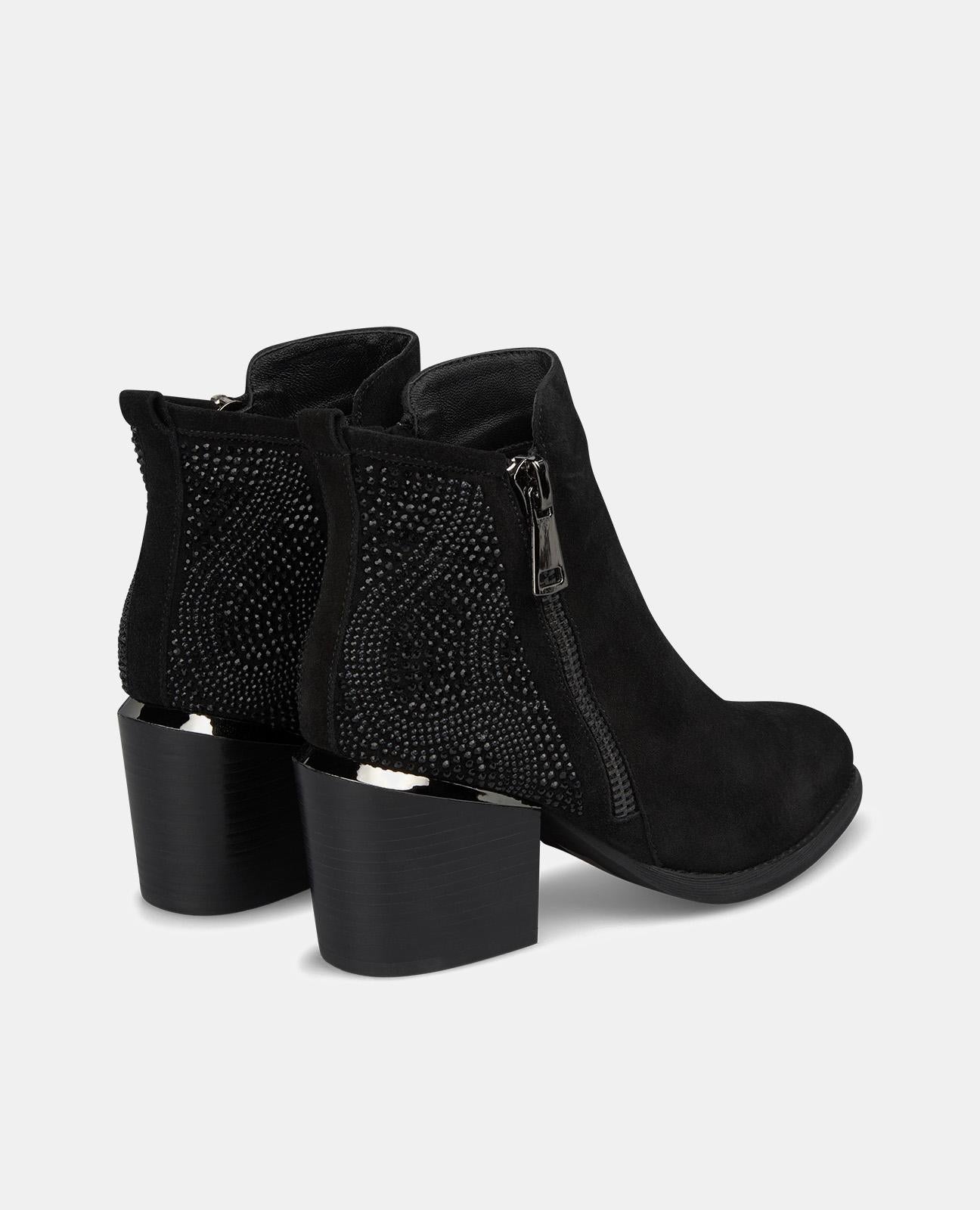 BOTTINES ZIPPÉES À PAILLETTES