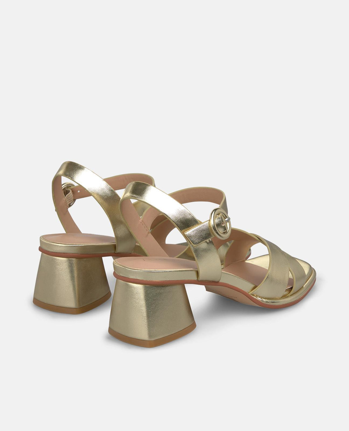 SANDALETTI CON TACCO A PUNTA IN PELLE