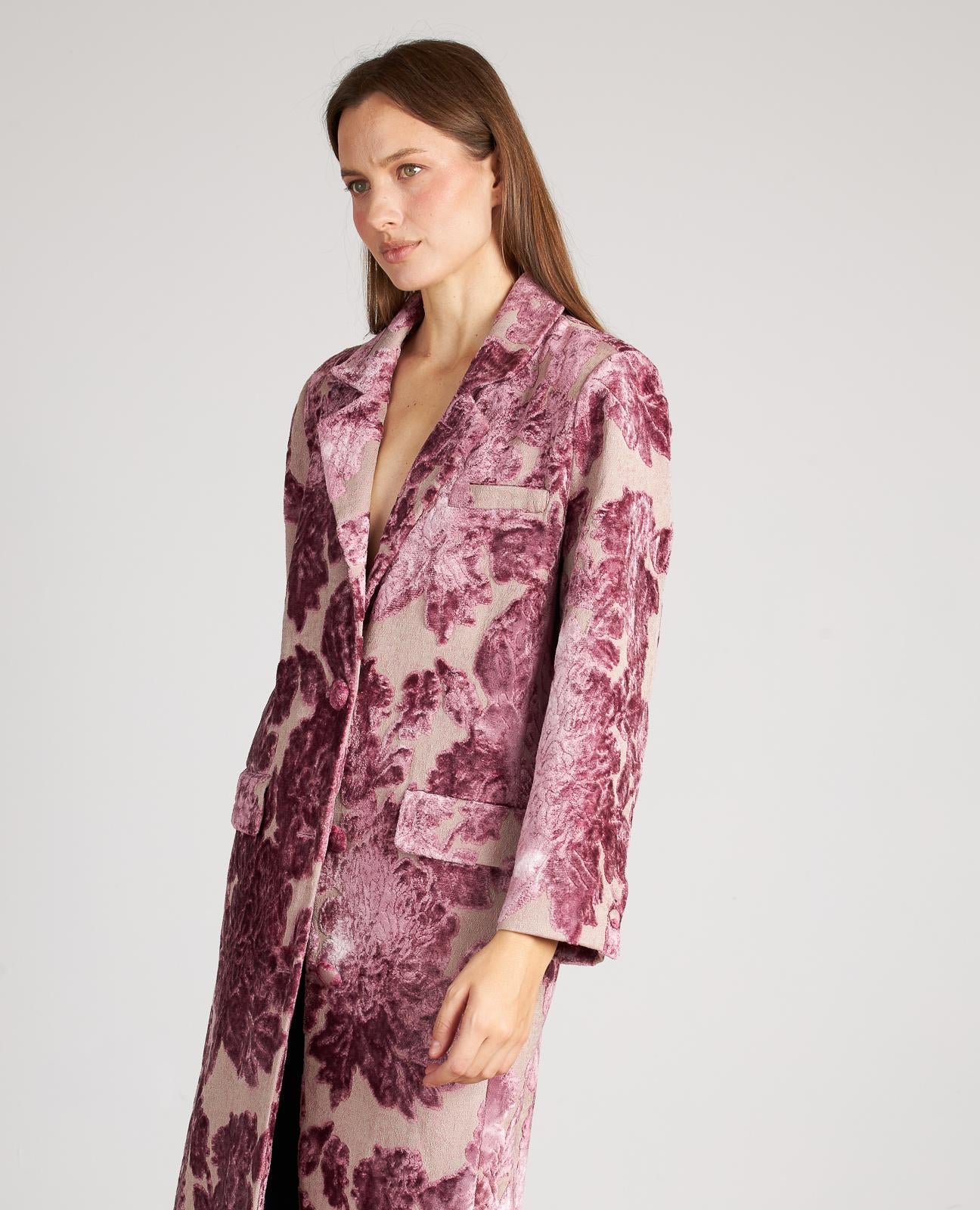 VELVET FLOWERS COAT