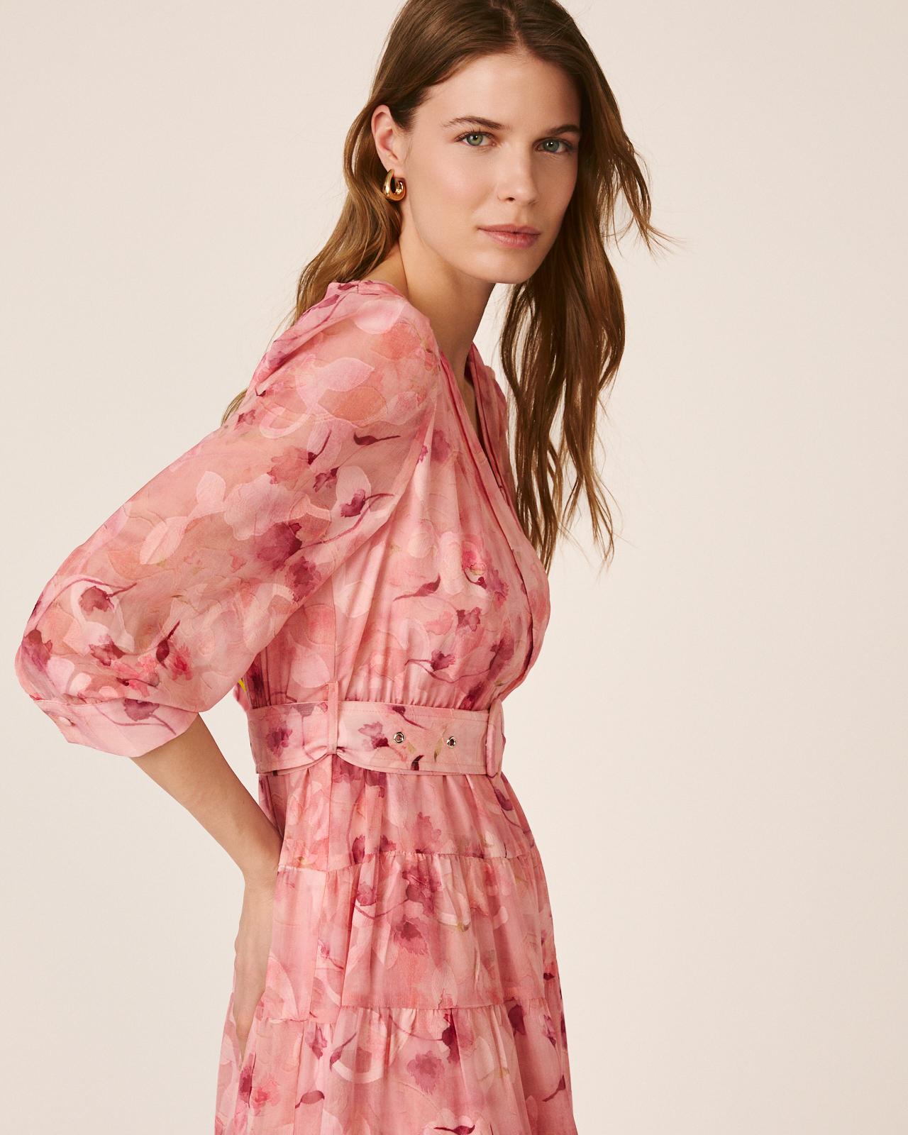 VESTIDO LONGO DE GASA