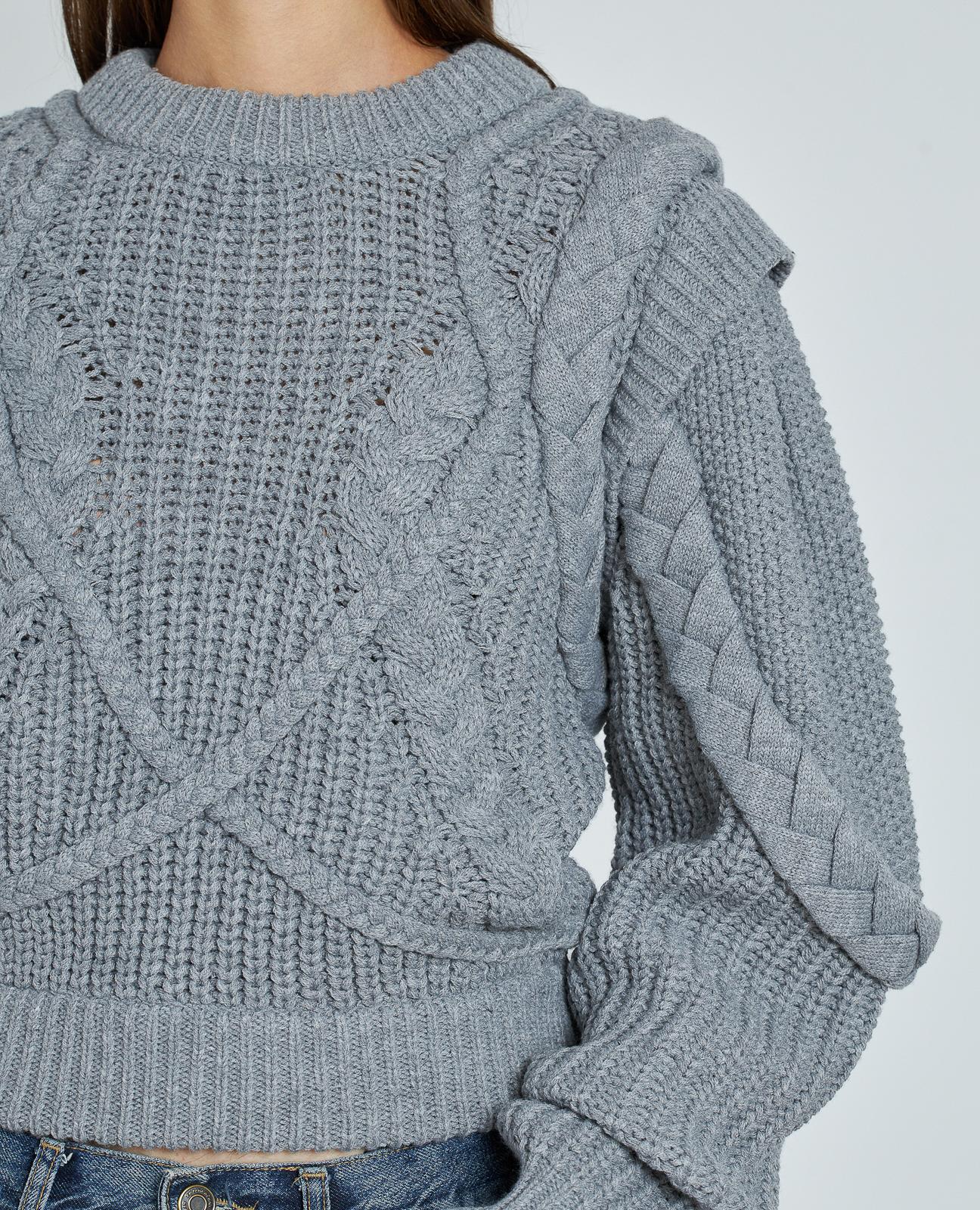 BRAIDED KNITTED SWEATER