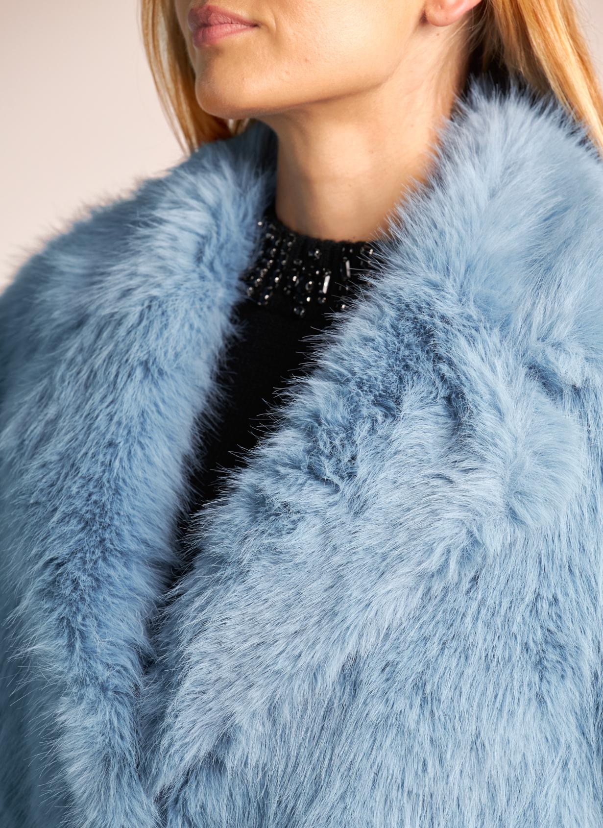 LONG FUR EFFECT COAT