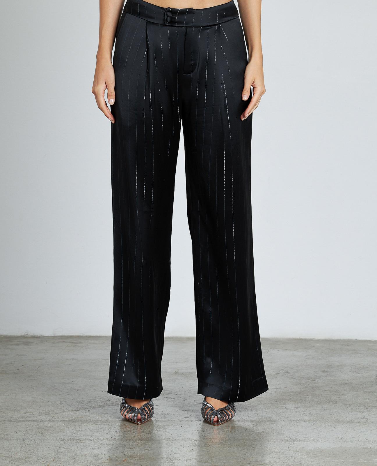 PANTALÓN DIPLOMÁTICO RAYA METALIZADA