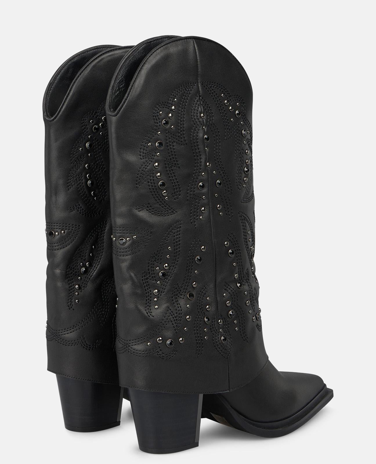 STIVALE CON GHETTA RICAMATA