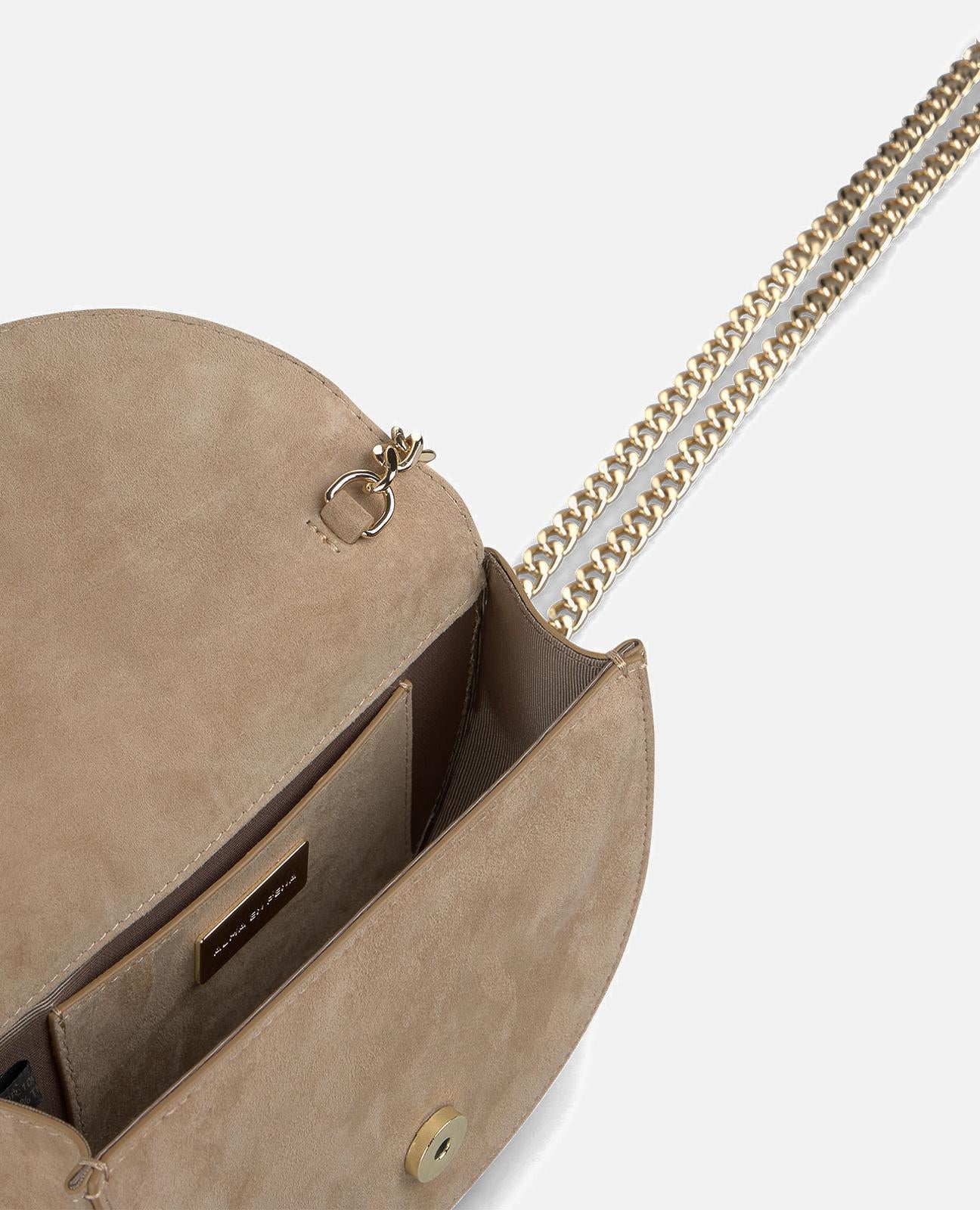 JEWELED HALF MOON BAG